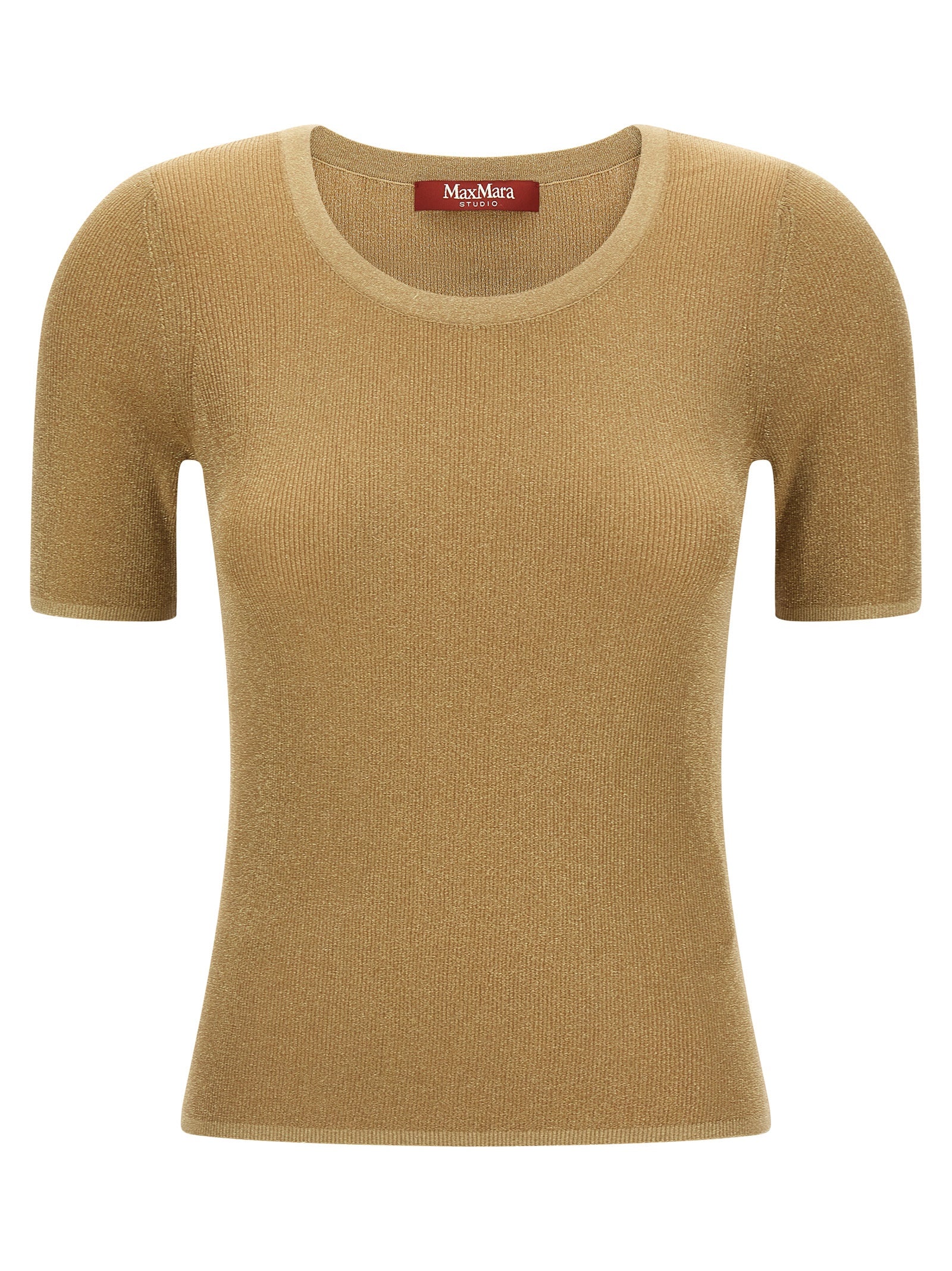 Max Mara Gold Polyamide T-Shirt Max Mara