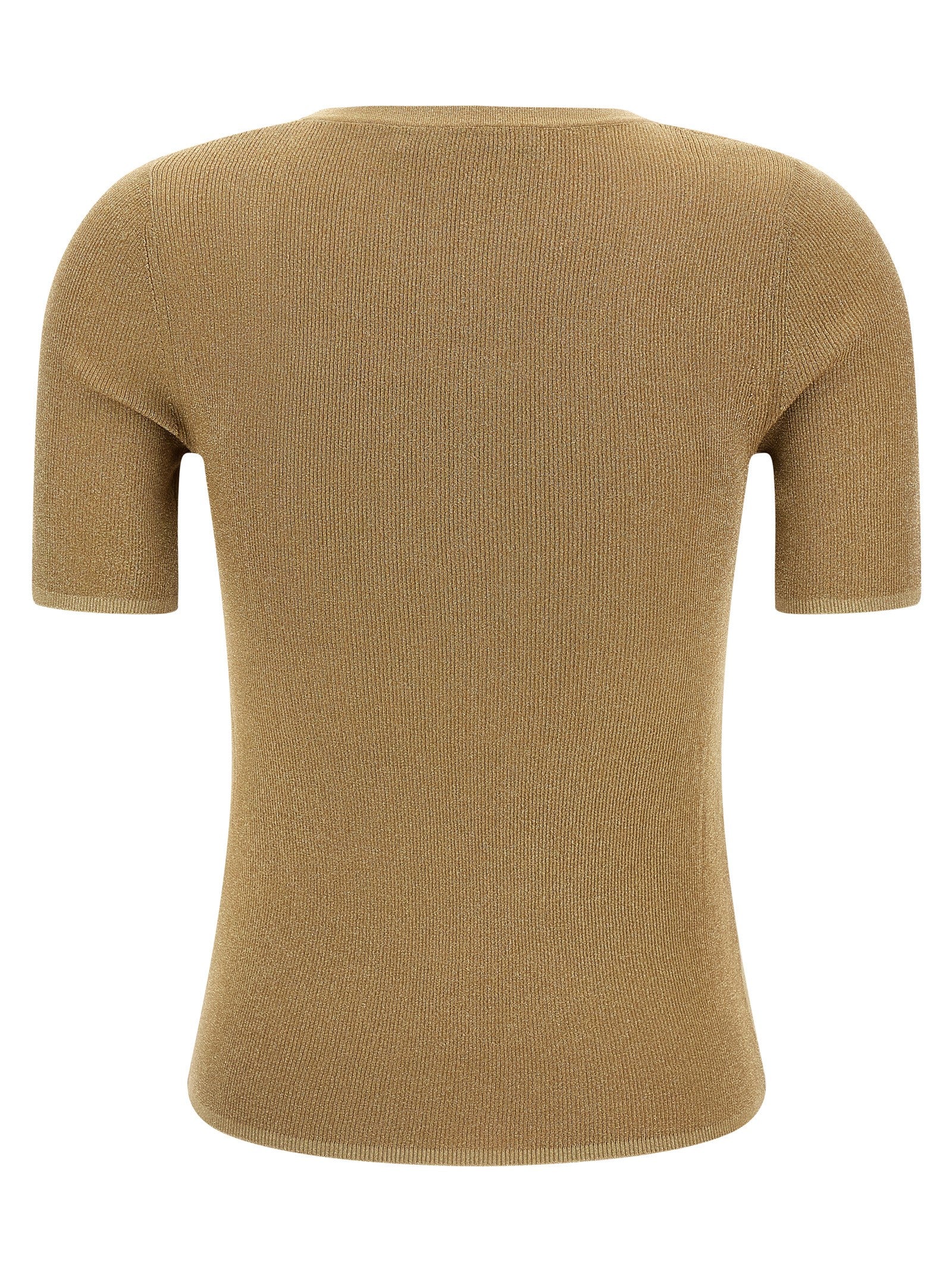 Max Mara Gold Polyamide T-Shirt Max Mara