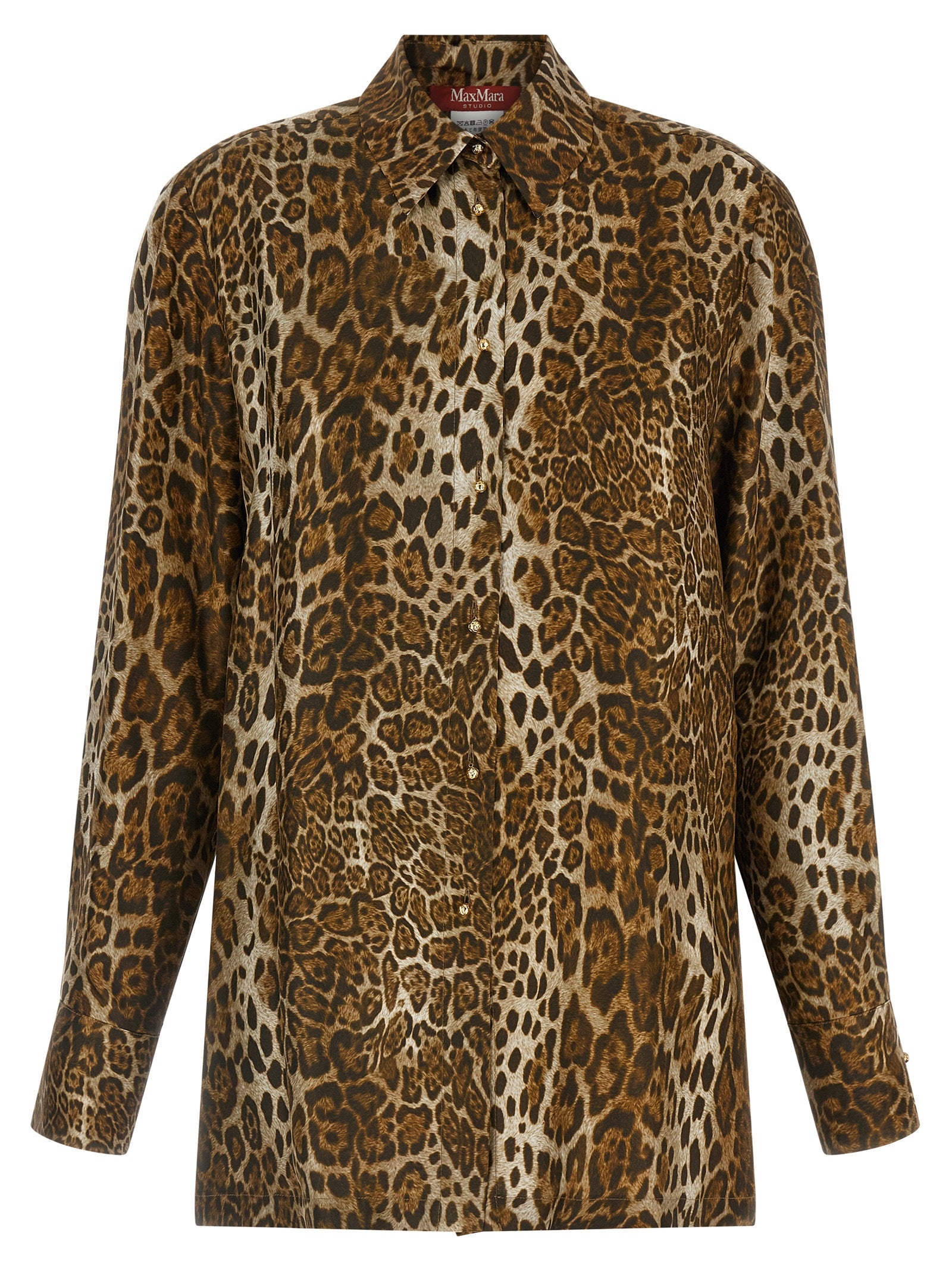 Max Mara Brown Silk Blouse Max Mara