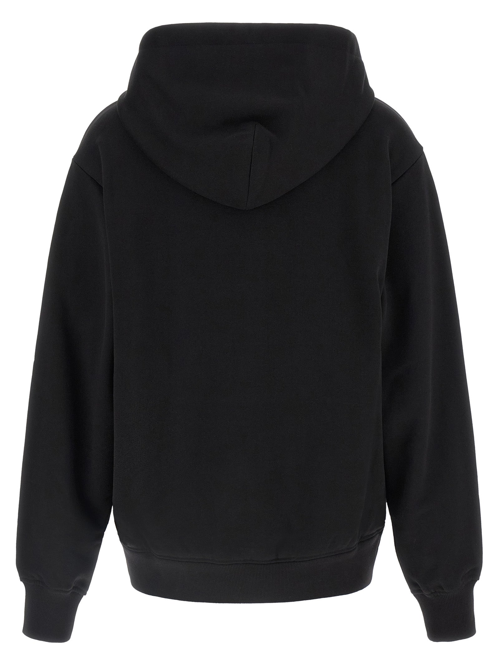 Dolce & Gabbana Black Cotton Hoodie Dolce & Gabbana