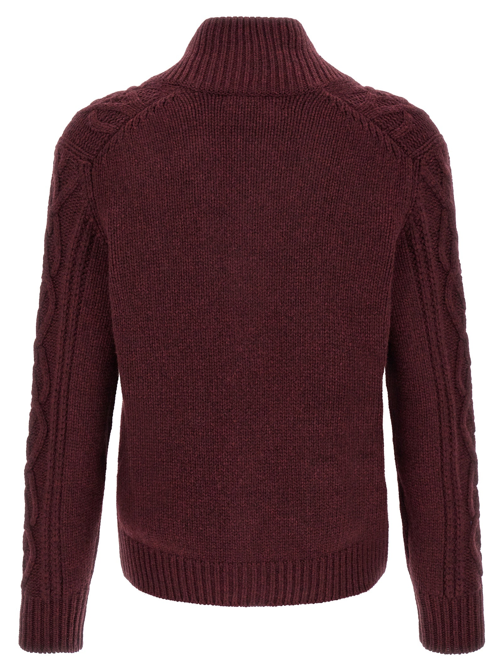 Brunello Cucinelli Bordeaux Cashmere Cardigan Brunello Cucinelli