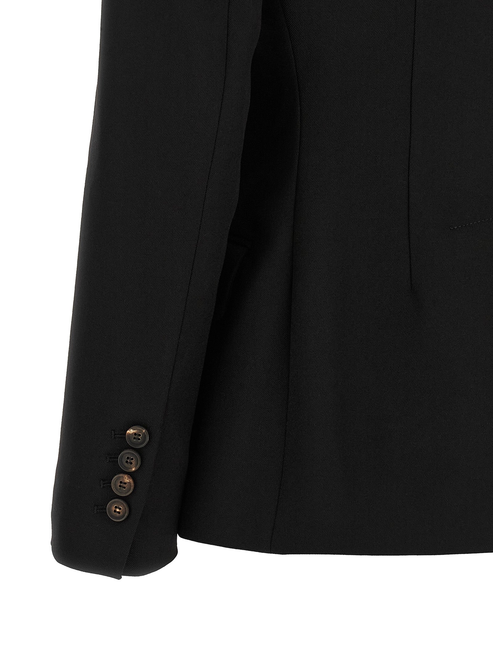 Brunello Cucinelli Black Virgin Wool Blazer Brunello Cucinelli