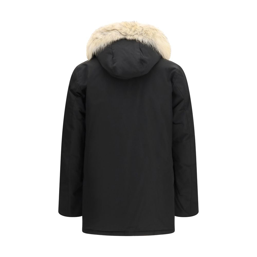 Woolrich Black Polyamide Coat Woolrich