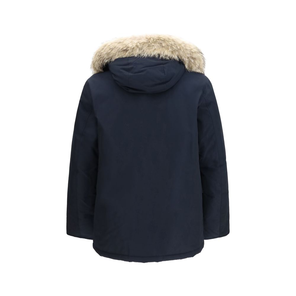 Woolrich Blue Cotton Parka Woolrich
