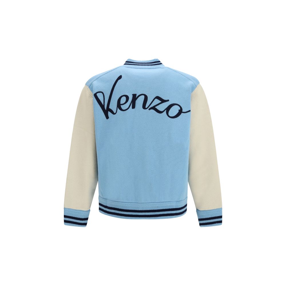 Kenzo Blue Wool Oves Aries Bomber Kenzo