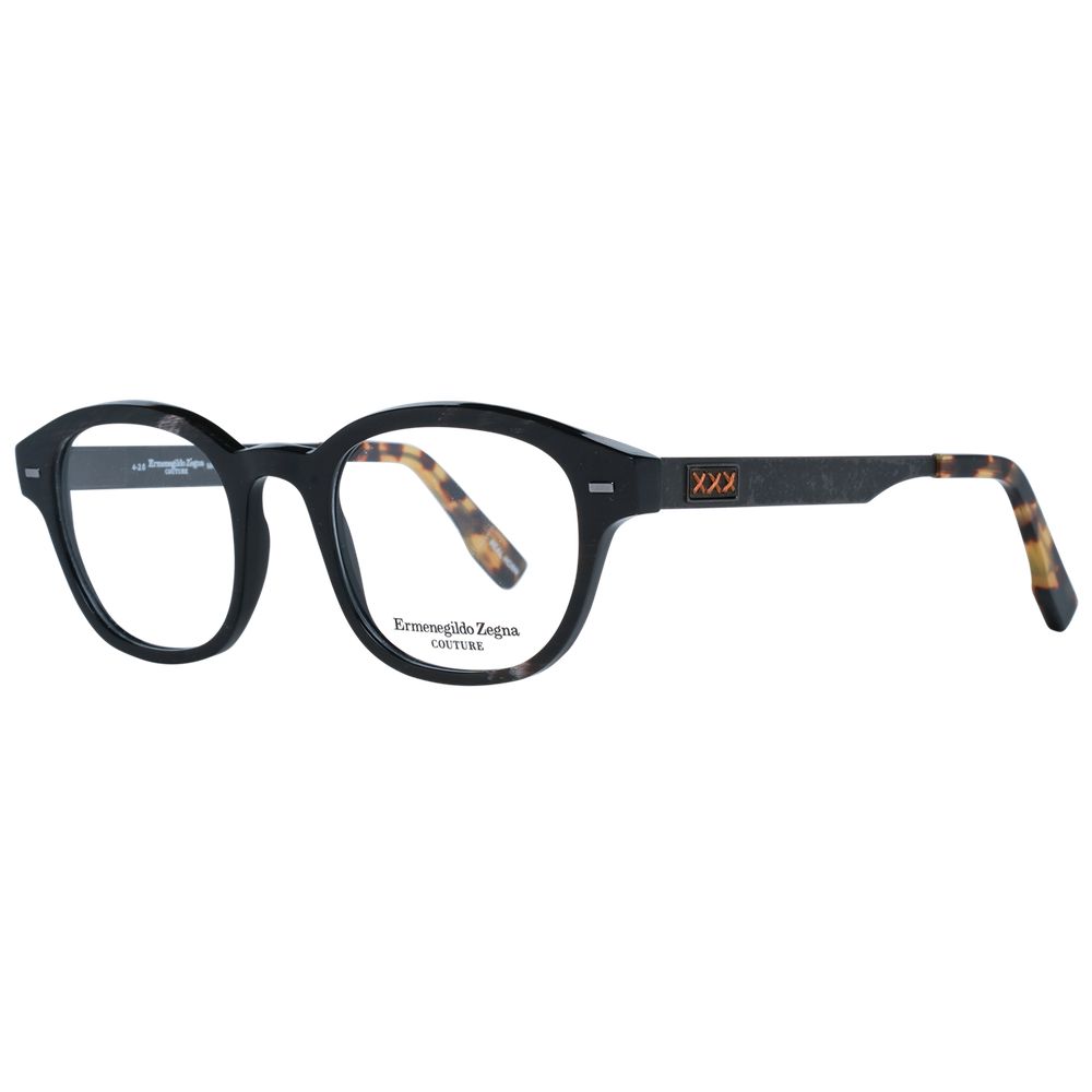 Ermenegildo Zegna Brown Horn Glasses (Frames) Ermenegildo Zegna