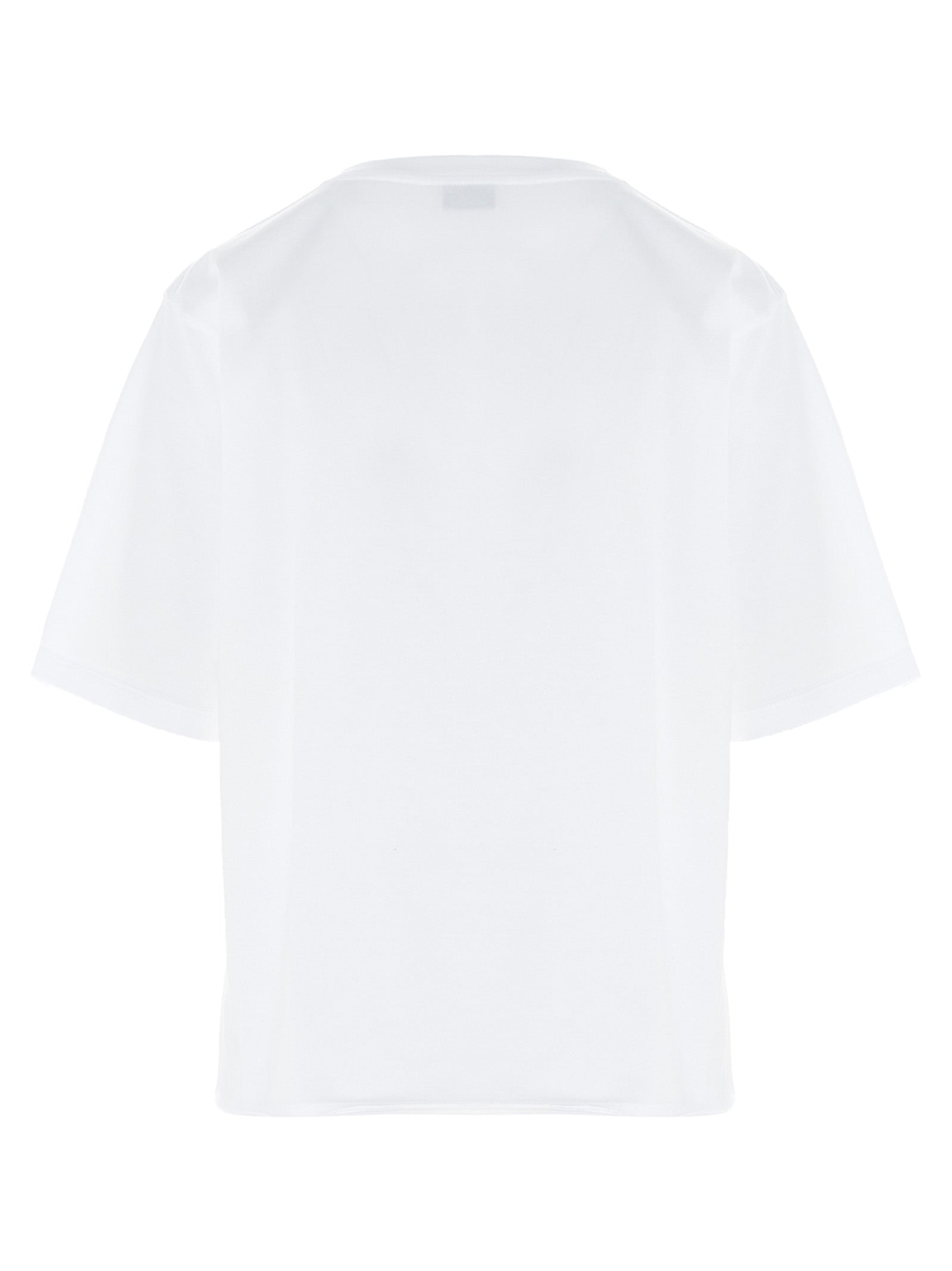 Saint Laurent White Cotton T-Shirt Saint Laurent