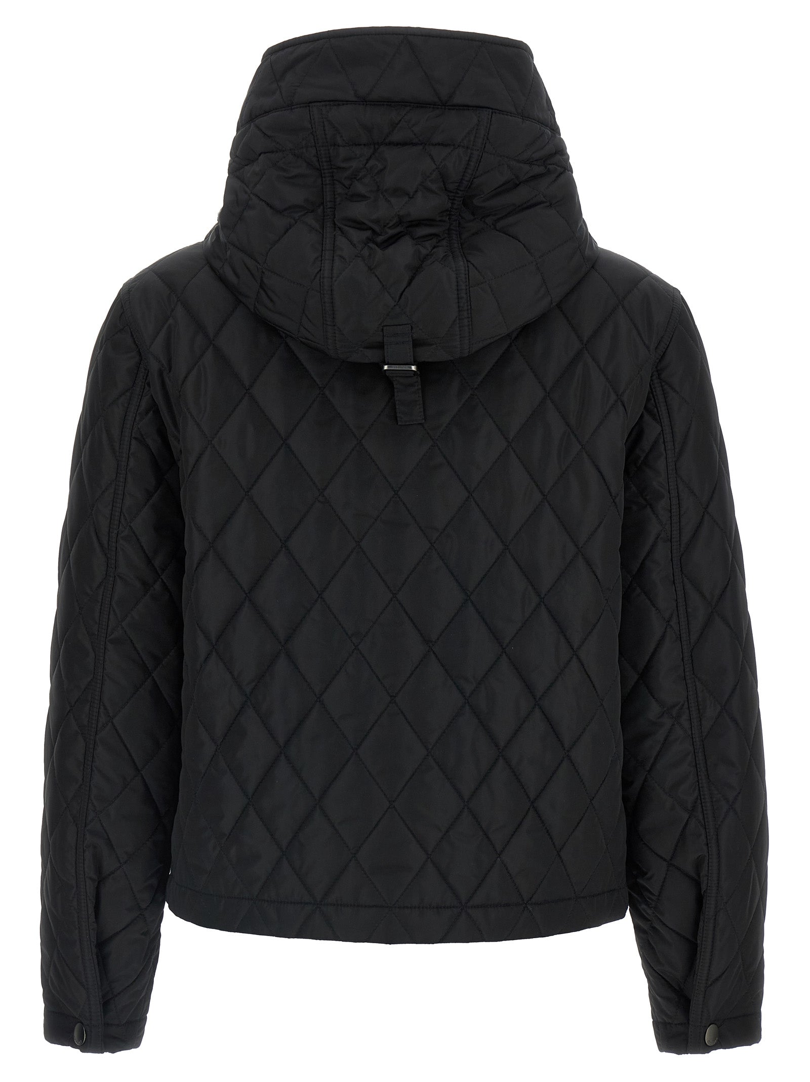 Burberry Black Polyamide Full-Length Jacket Burberry