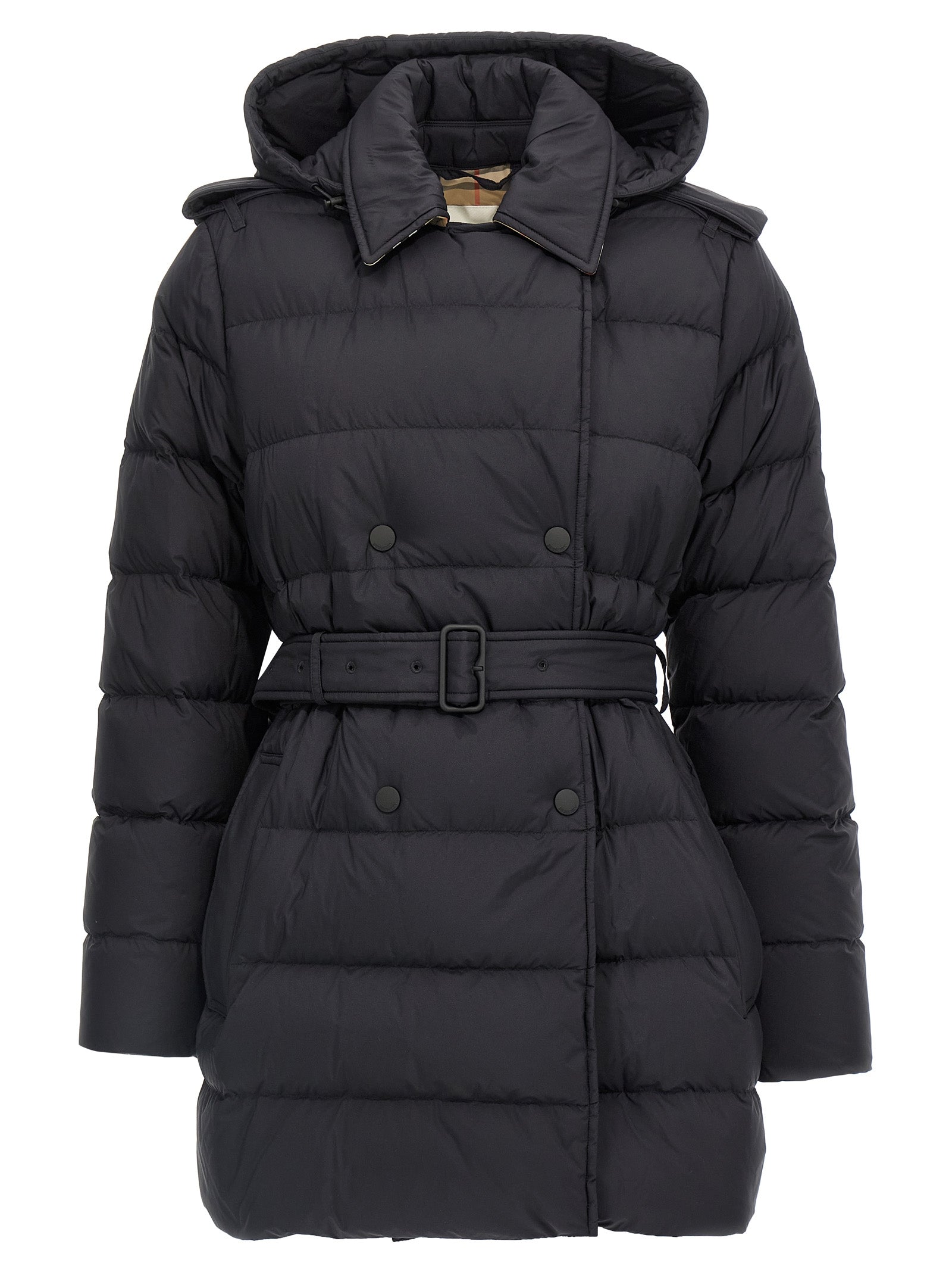 Burberry Black Polyamide Coat Burberry