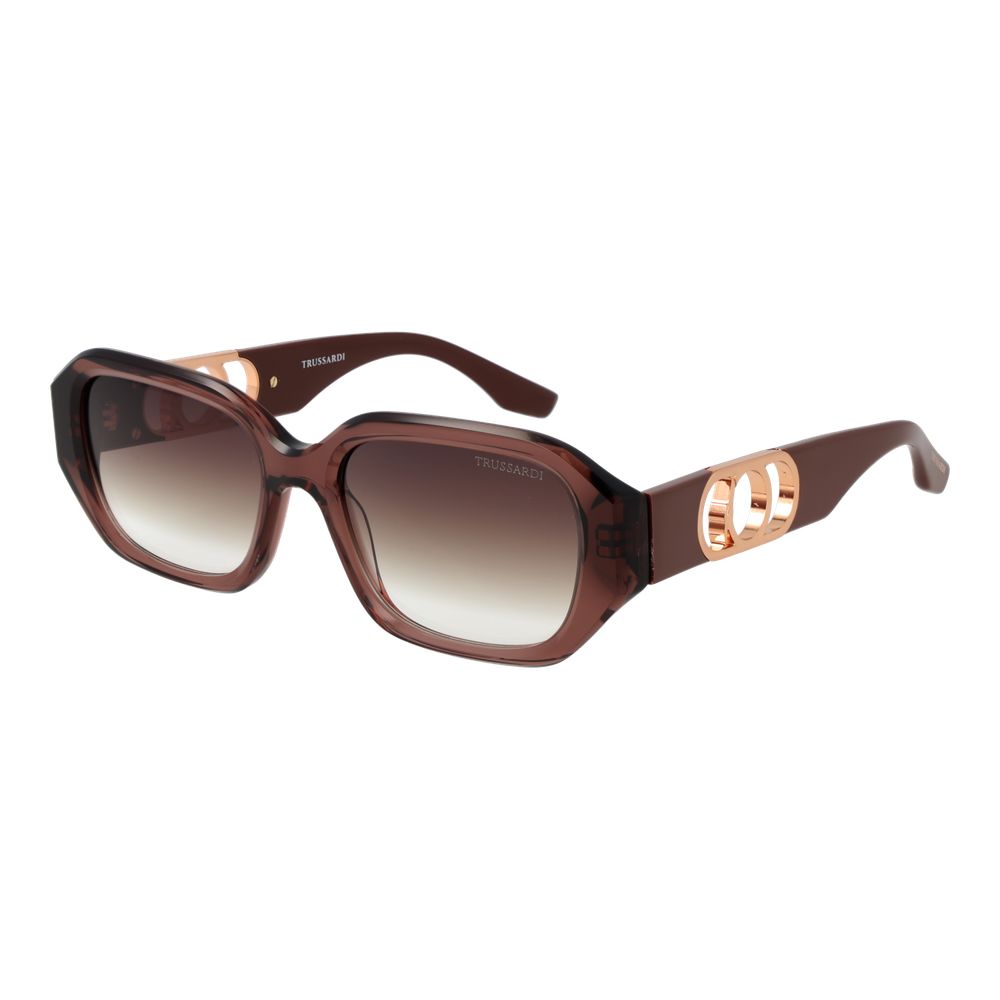 Trussardi Brown Acetate Sunglasses Trussardi