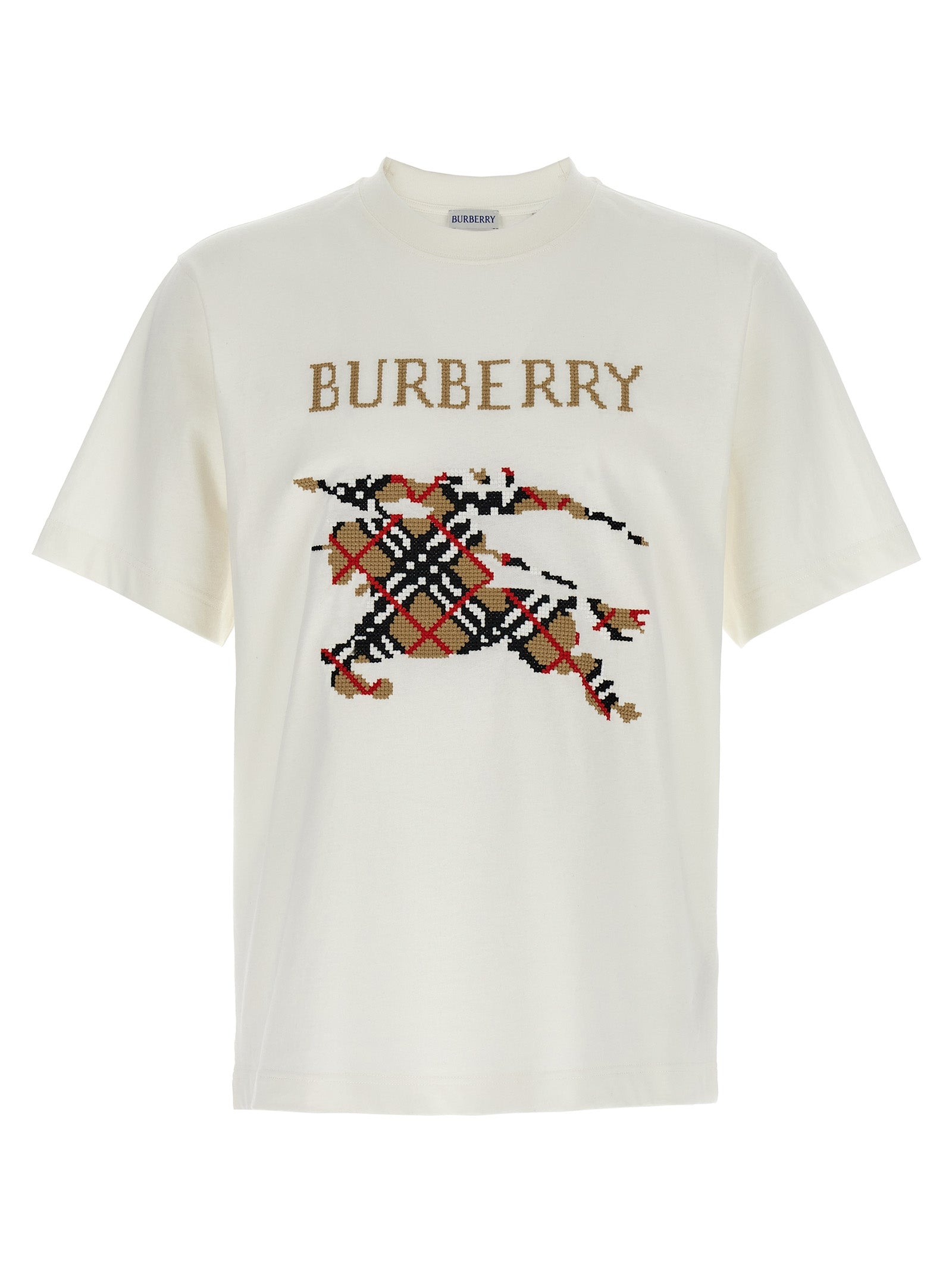 Burberry White Cotton T-Shirt Burberry