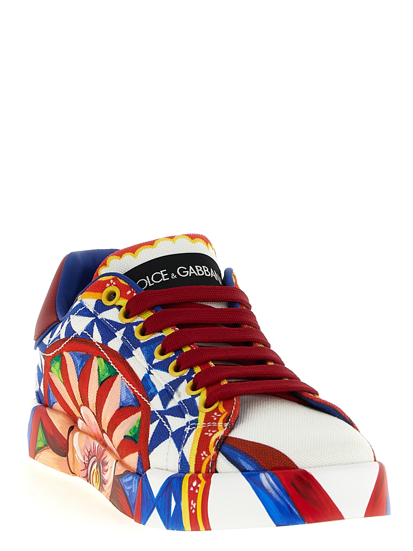 Dolce & Gabbana Multicolor Cotton Low Top Sneakers Dolce & Gabbana