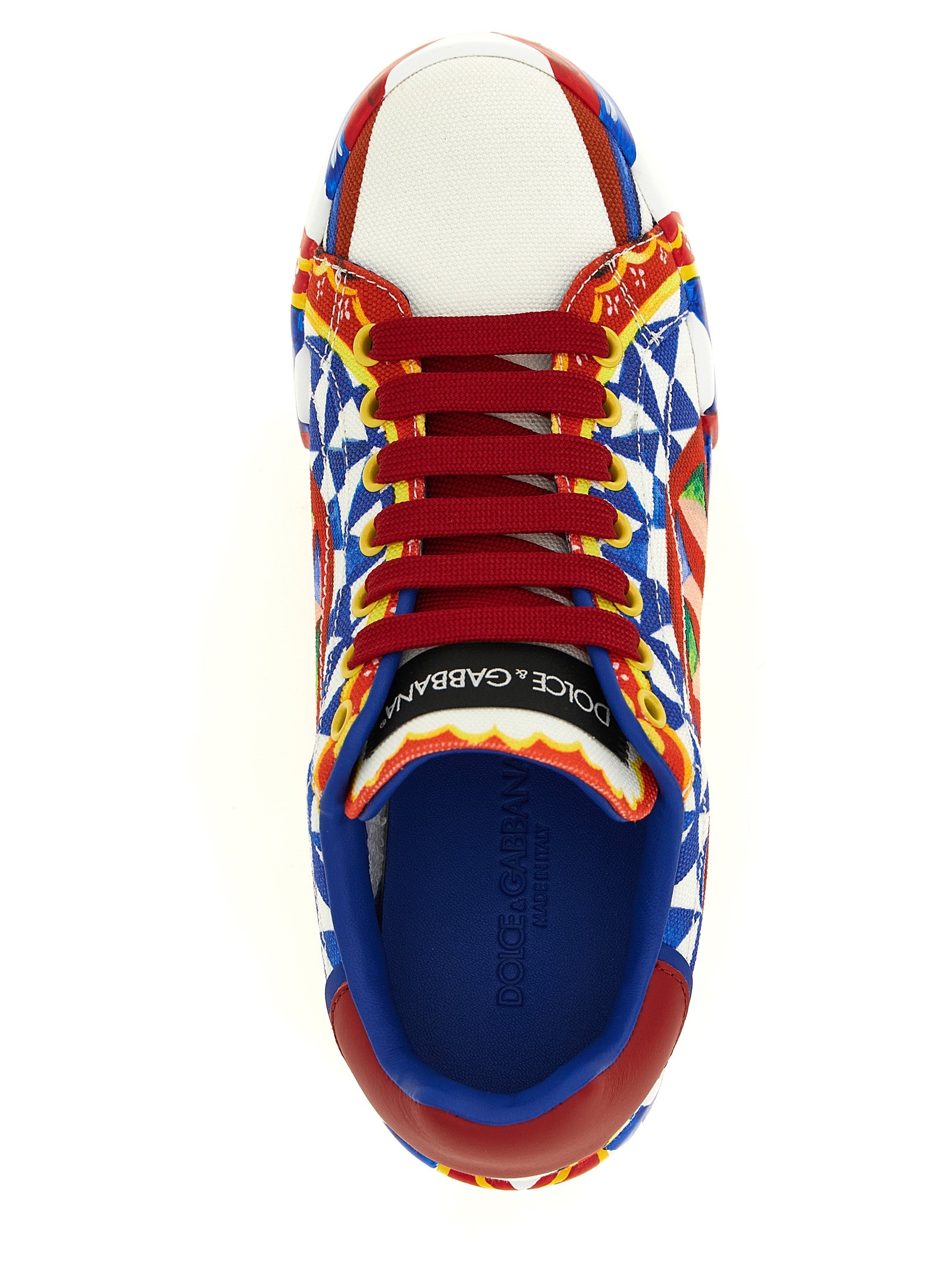 Dolce & Gabbana Multicolor Cotton Low Top Sneakers Dolce & Gabbana
