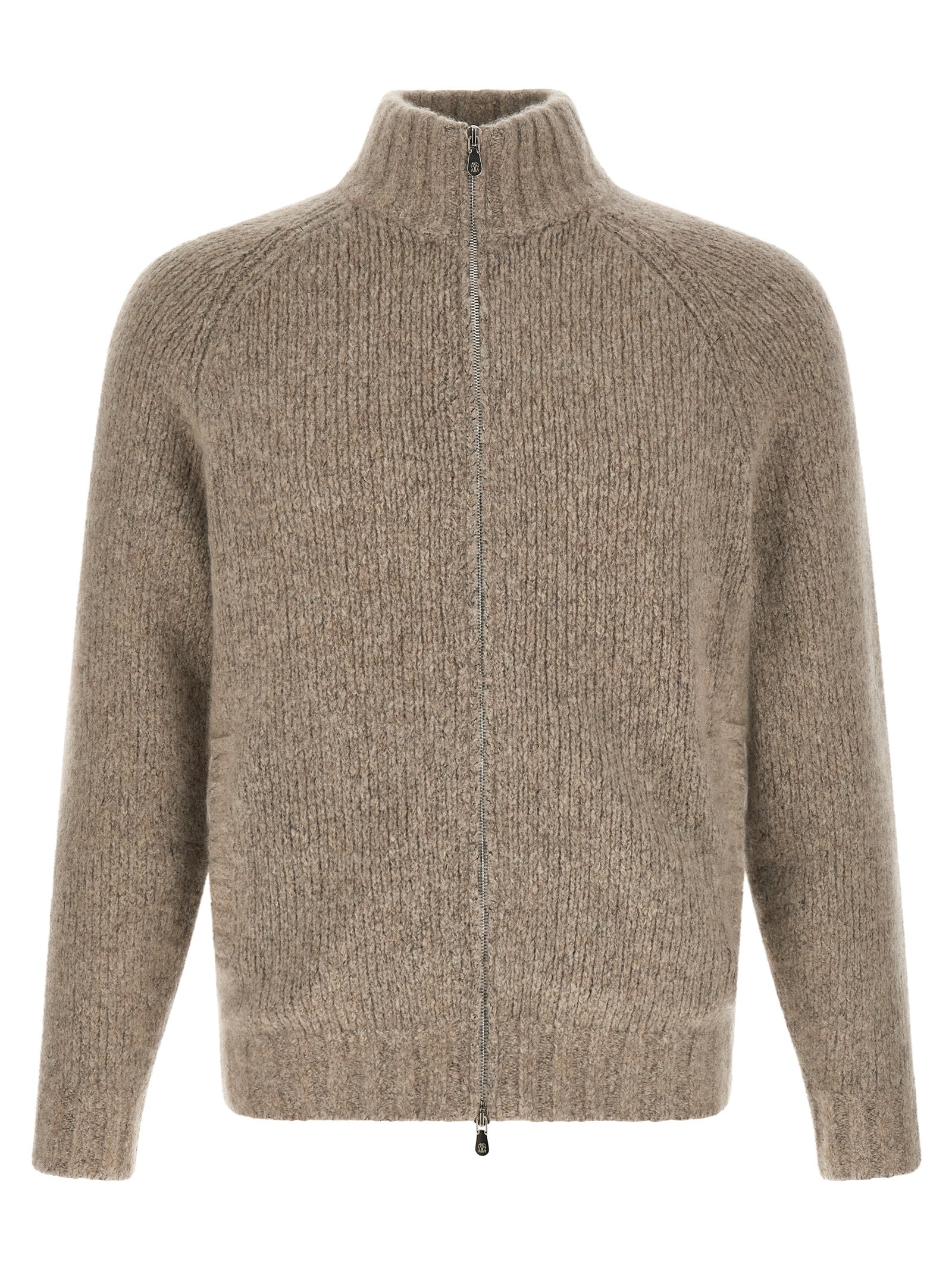 Brunello Cucinelli Beige Cashmere Cardigan Brunello Cucinelli