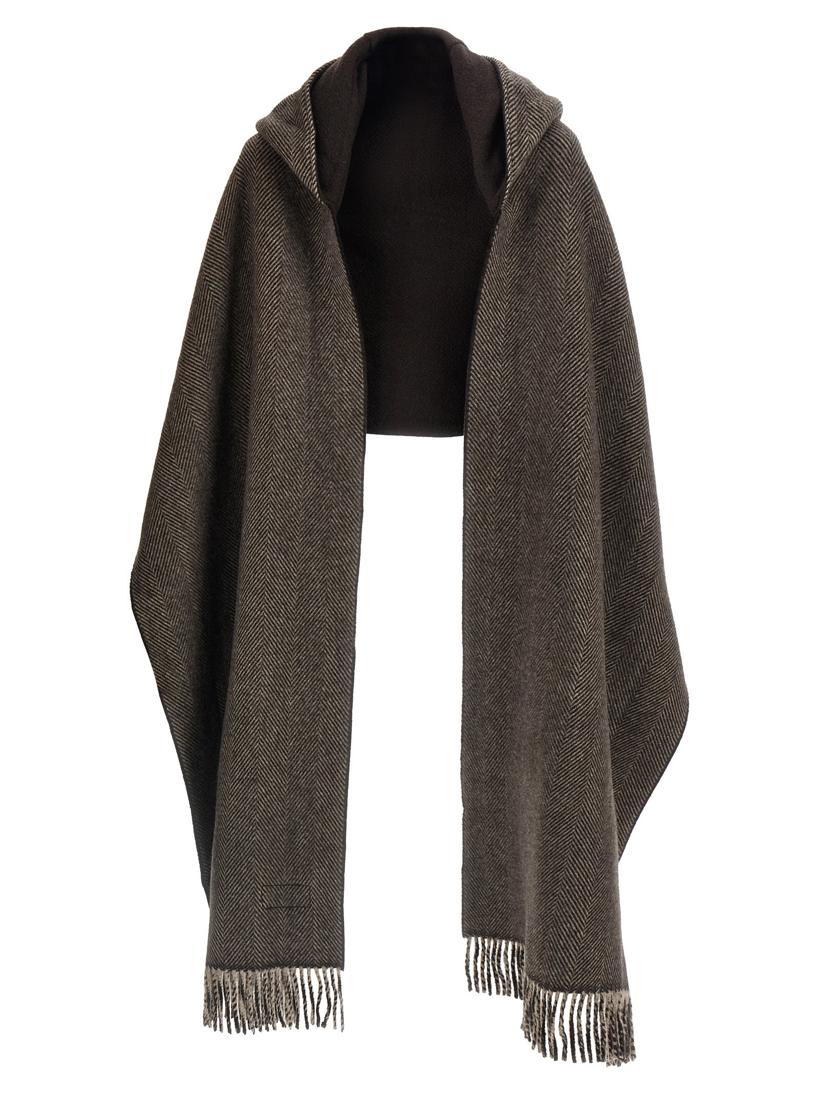 Brunello Cucinelli Brown Cashmere Scarf Brunello Cucinelli