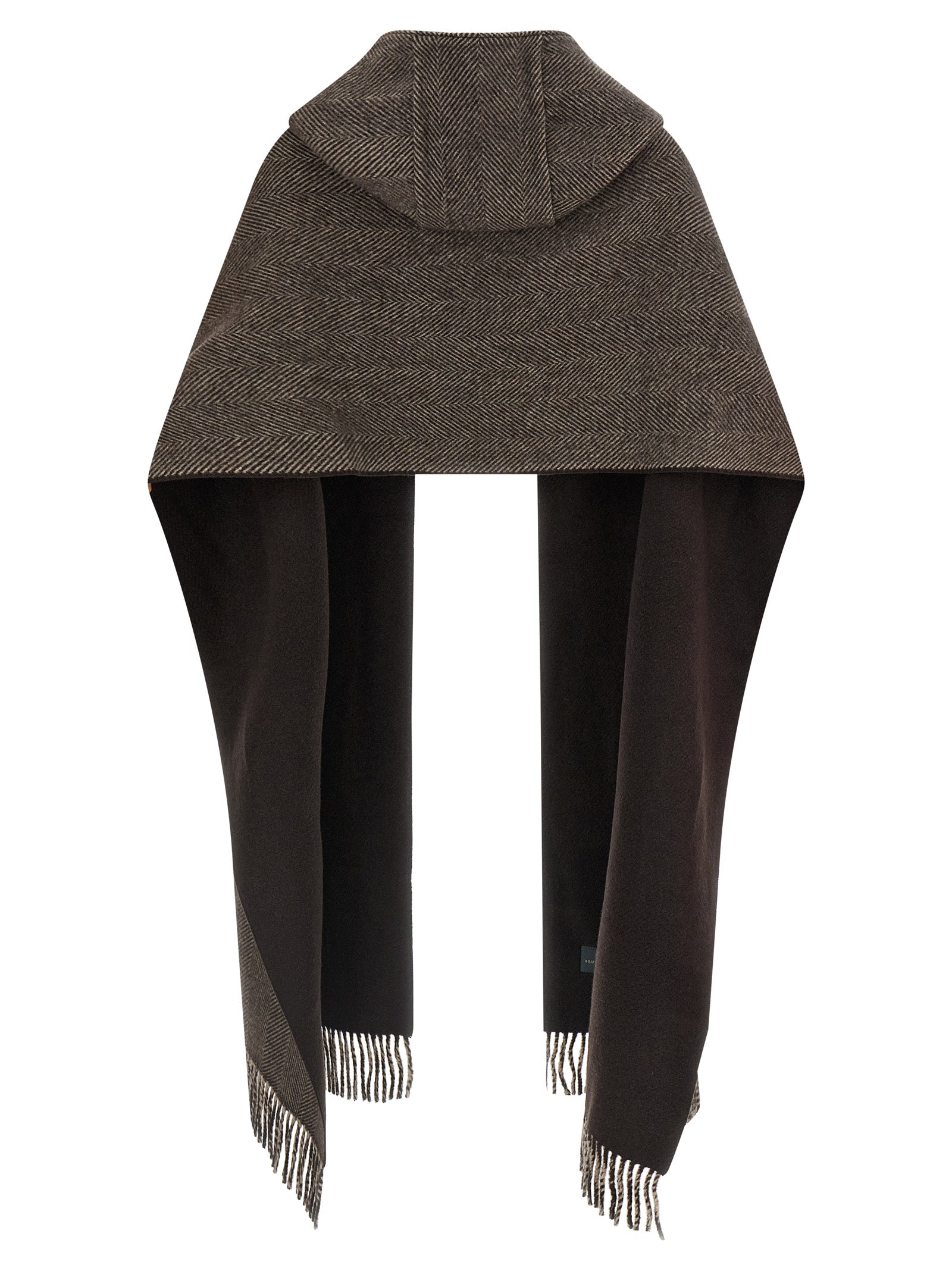 Brunello Cucinelli Brown Cashmere Scarf Brunello Cucinelli