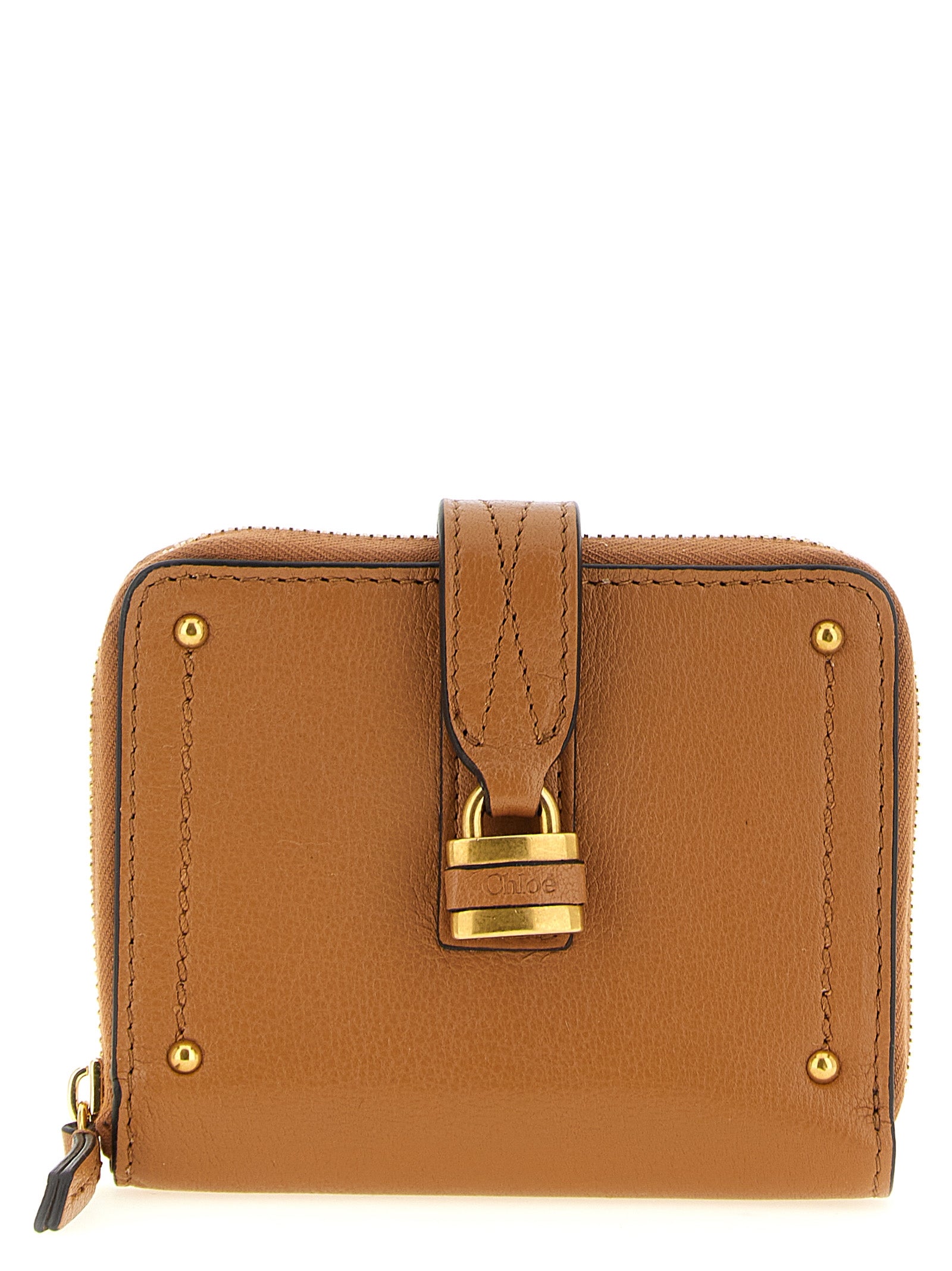 Chloé Brown Buffalo Leather Cardholder Chloé