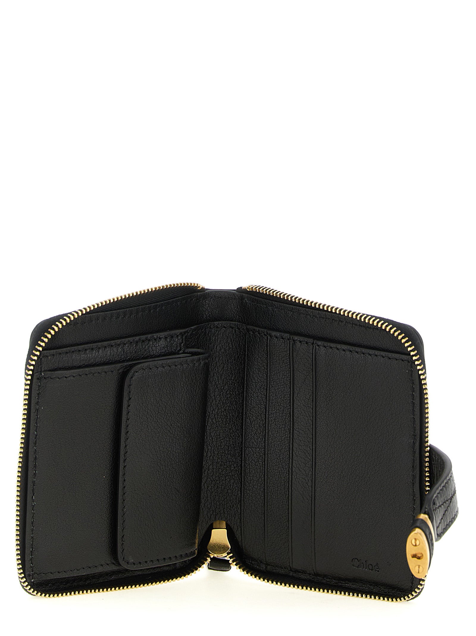 Chloé Black Buffalo Leather Cardholder Chloé