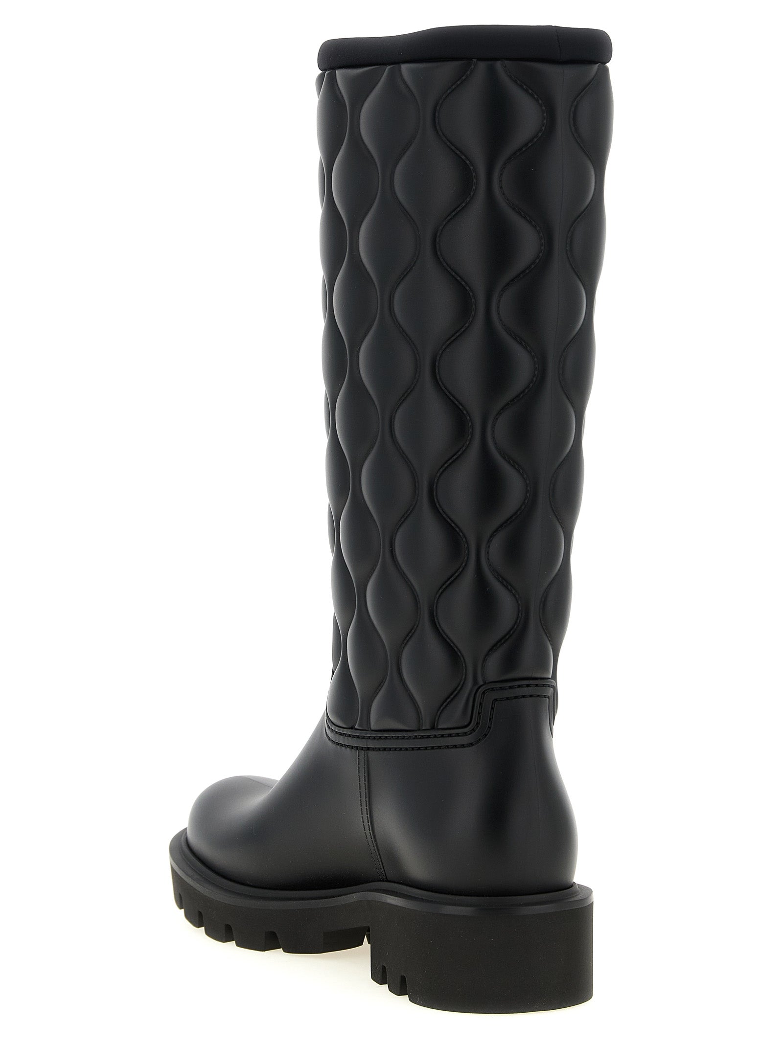 Moncler Black Pvc Over The Knee Moncler