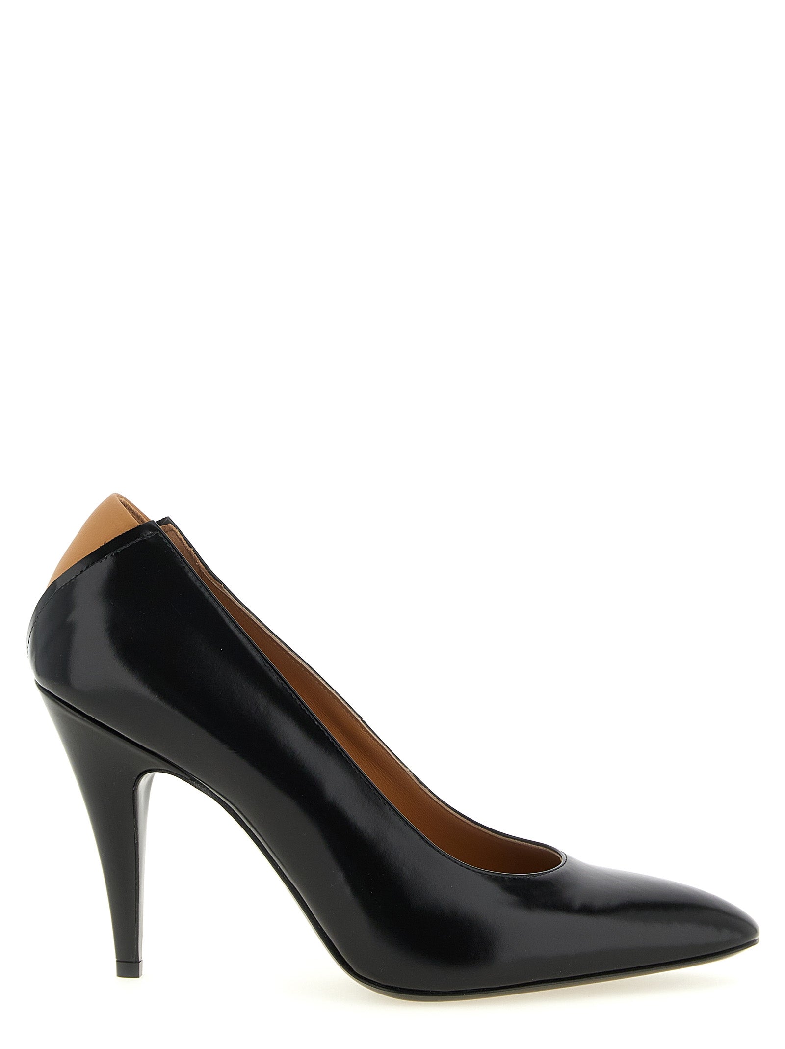 Jil Sander Black Calfskin High Heel Pumps Jil Sander