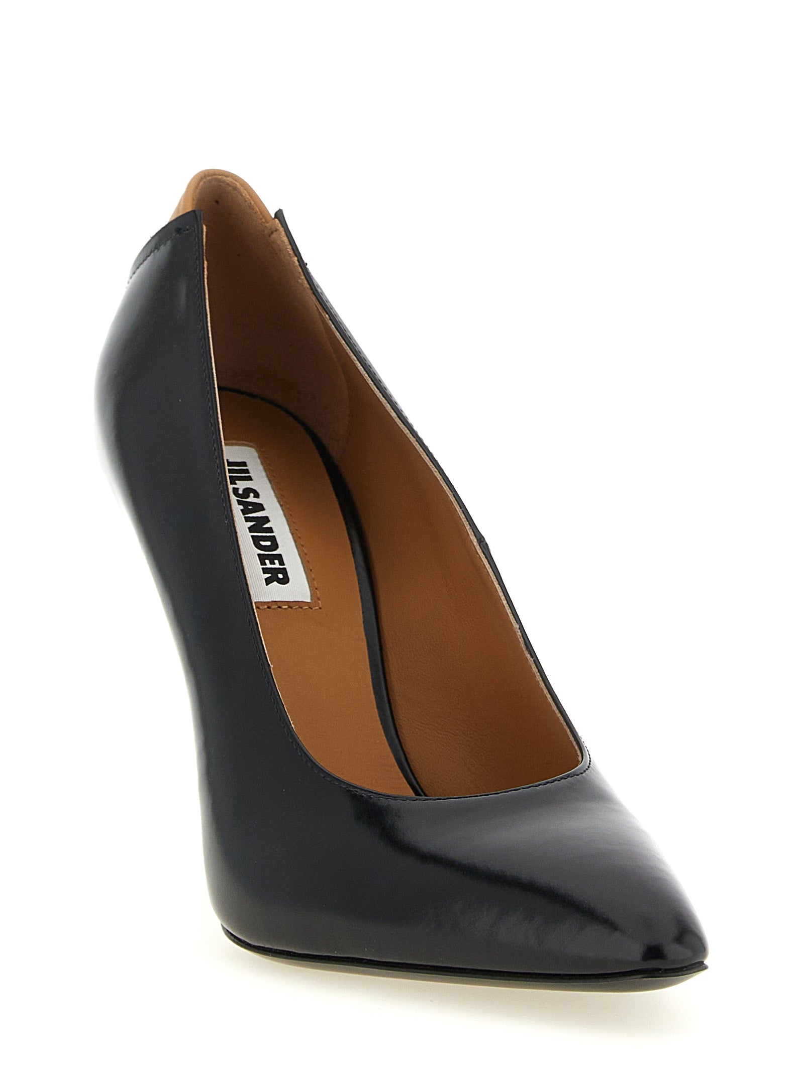 Jil Sander Black Calfskin High Heel Pumps Jil Sander