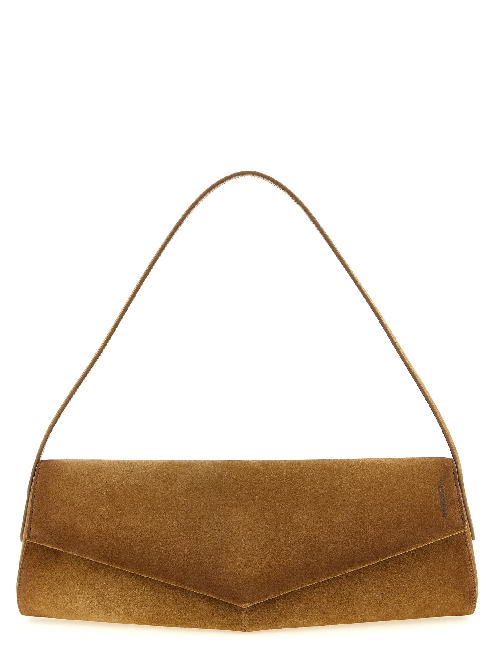Jil Sander Brown Calfskin Shoulder Bag Jil Sander