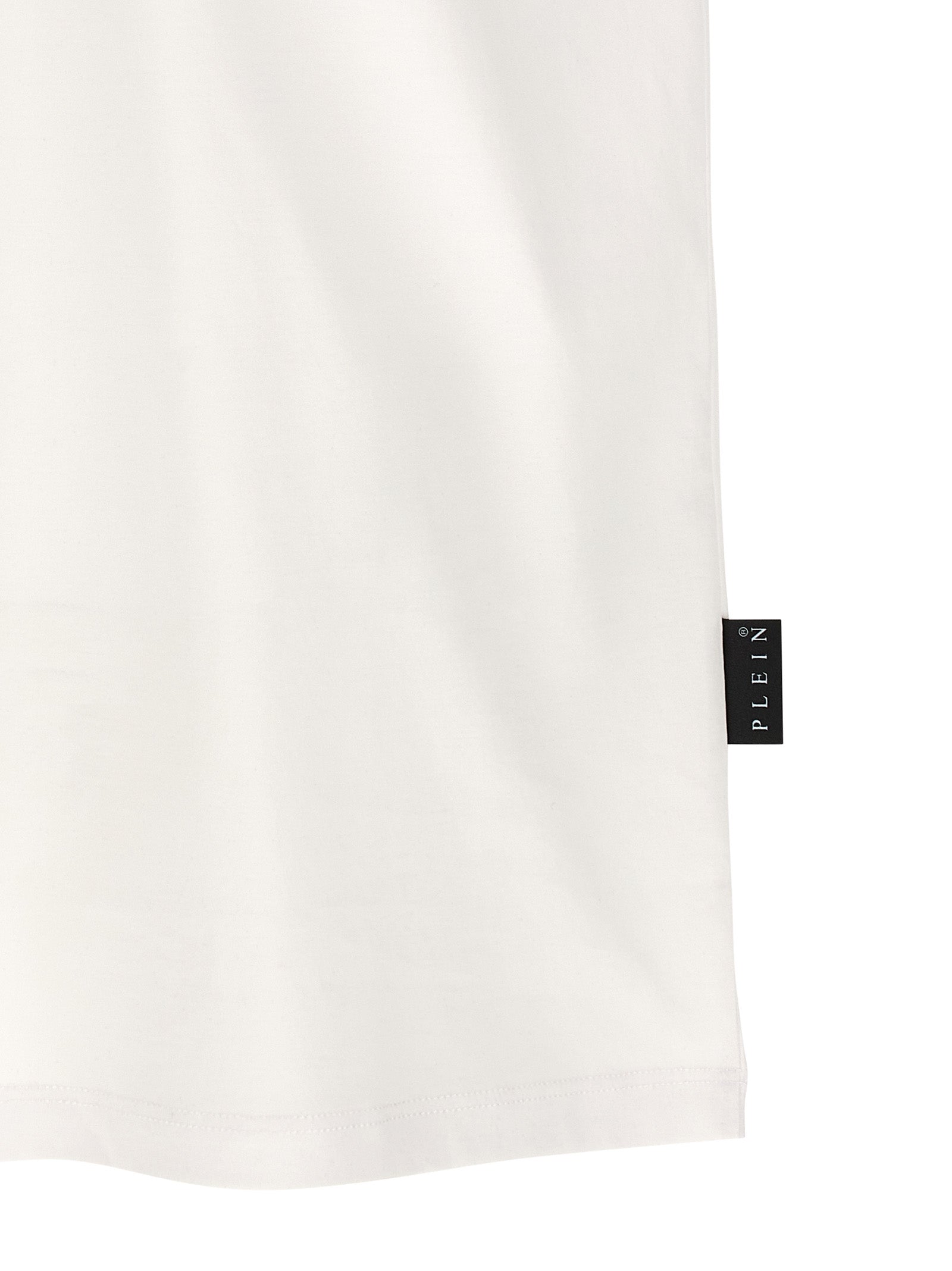 Philipp Plein White Cotton T-Shirt Philipp Plein