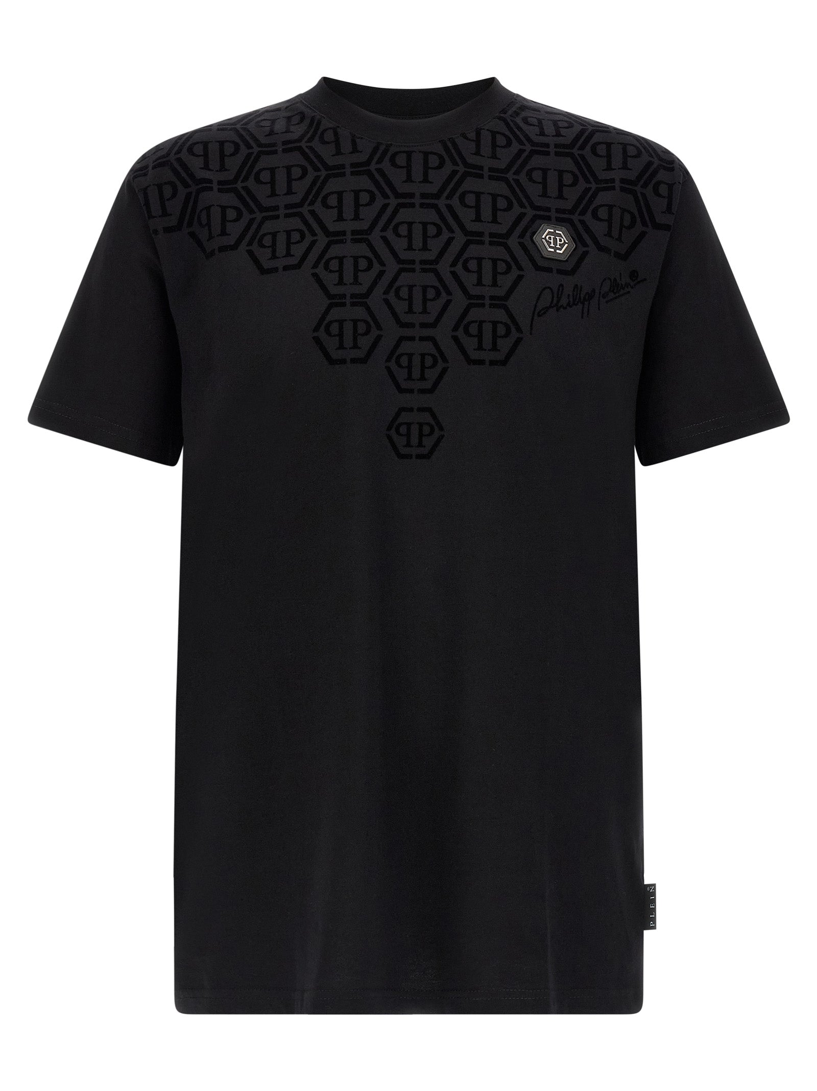 Philipp Plein Black Cotton T-Shirt Philipp Plein