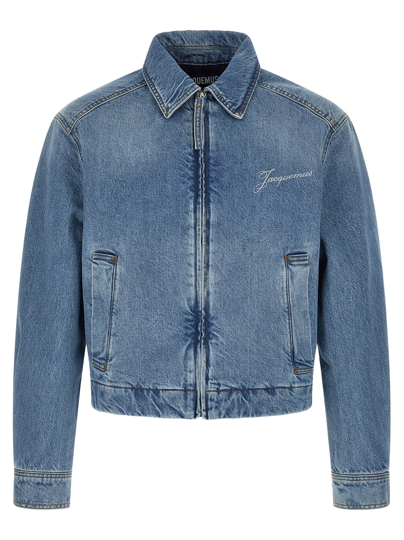 Jacquemus Blue Cotton Denim Jacket Jacquemus