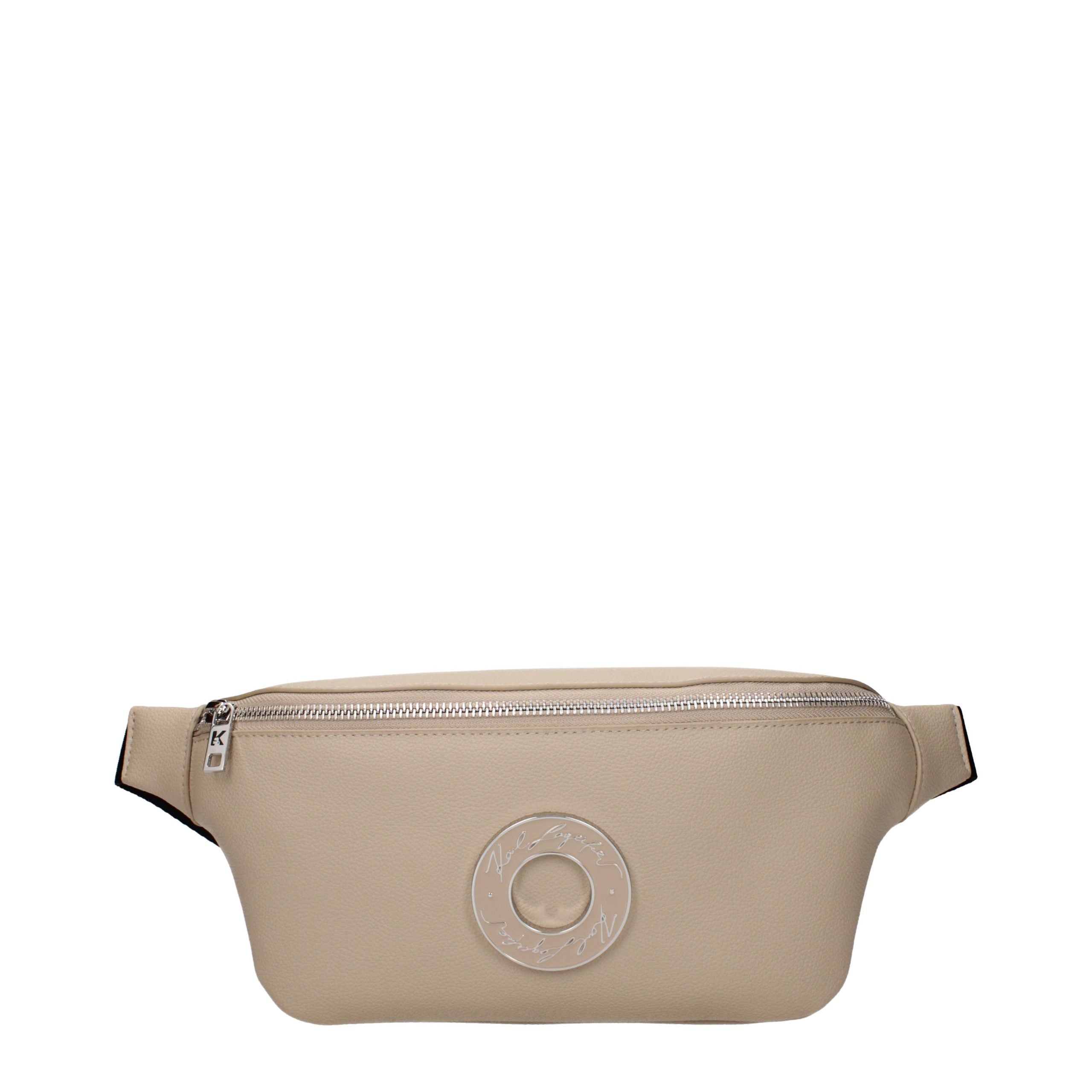Karl Lagerfeld Beige Leather Backpack Karl Lagerfeld
