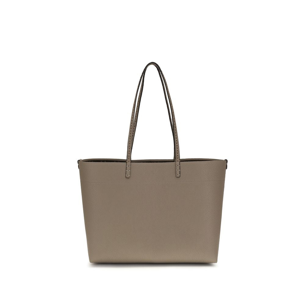 Fendi Beige Calf Leather Bos Taurus Shoulder Bag