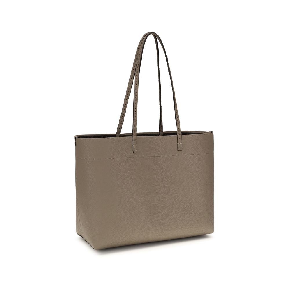 Fendi Beige Calf Leather Bos Taurus Shoulder Bag