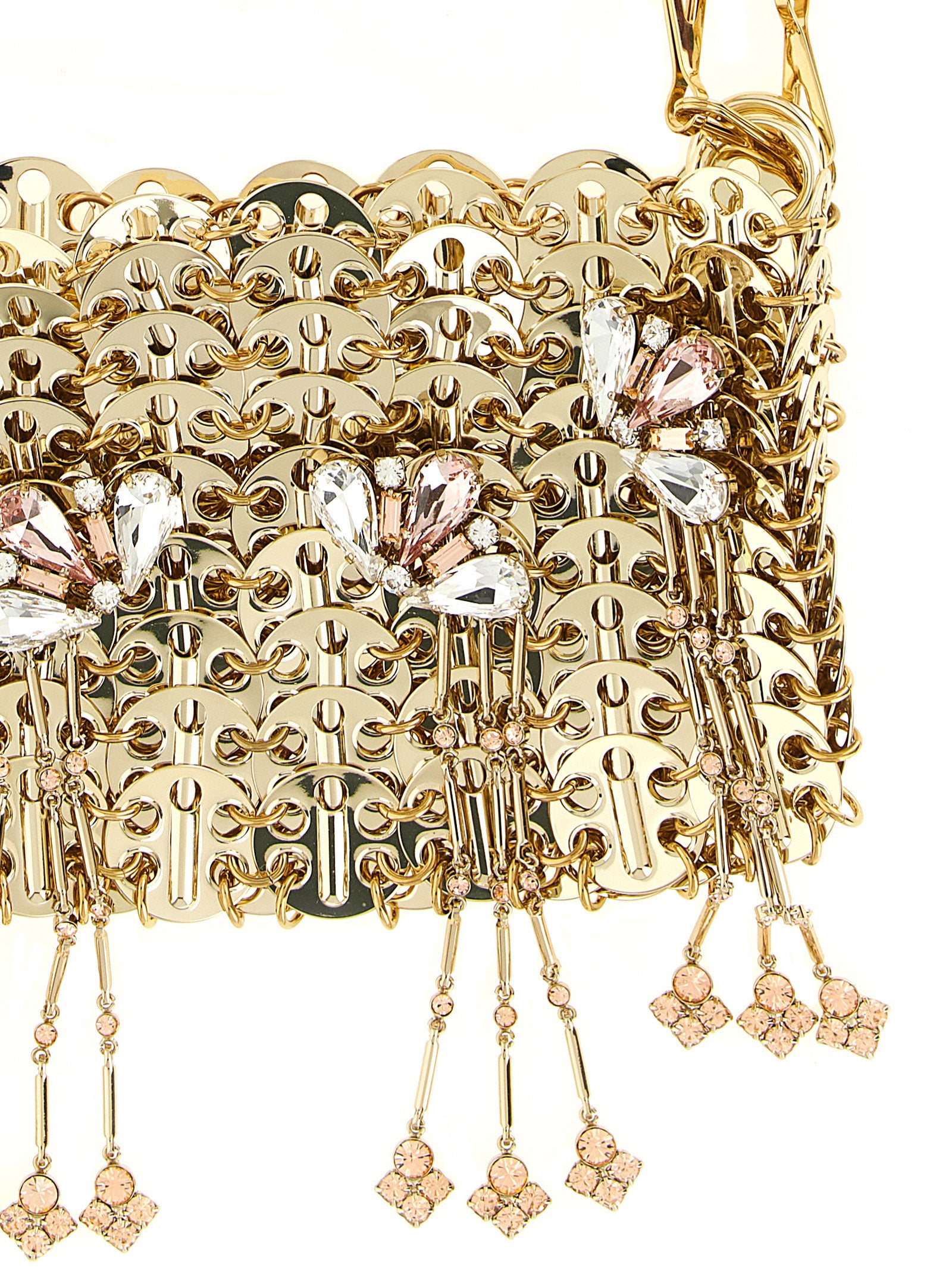 Paco Rabanne Gold Stainless Steel Shoulder Bag