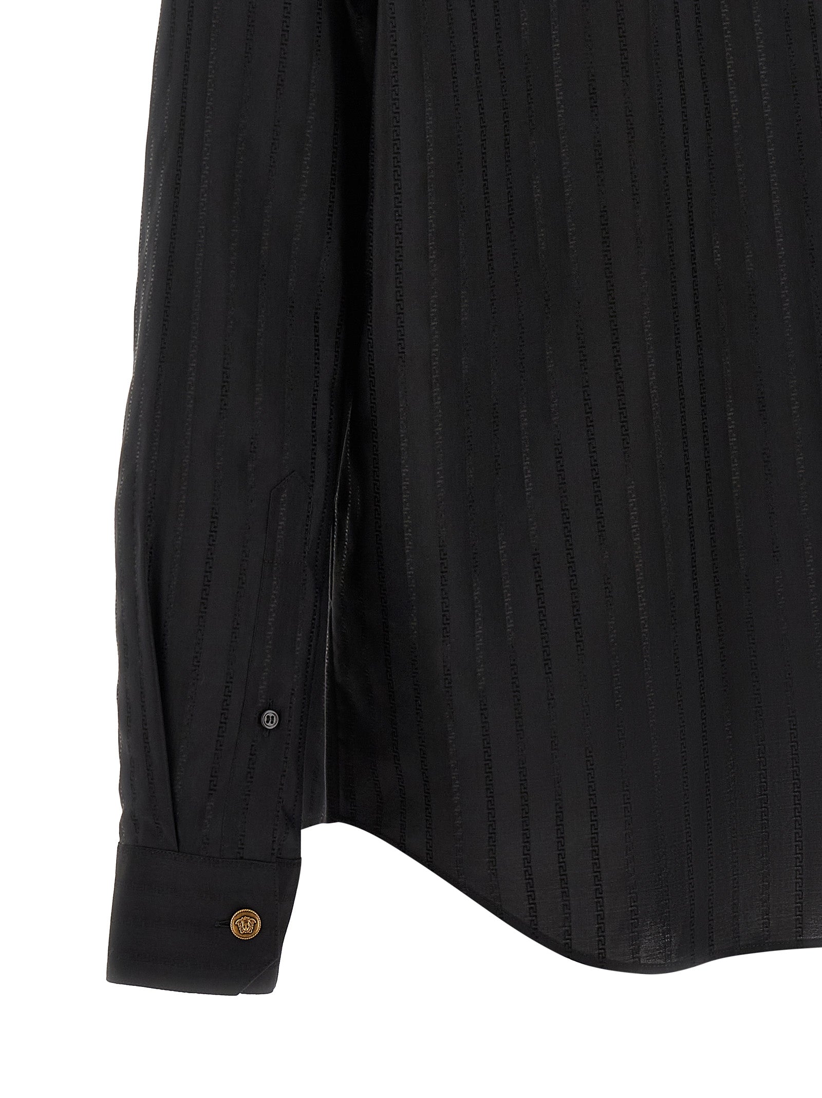 Versace Black Cotton Blouse