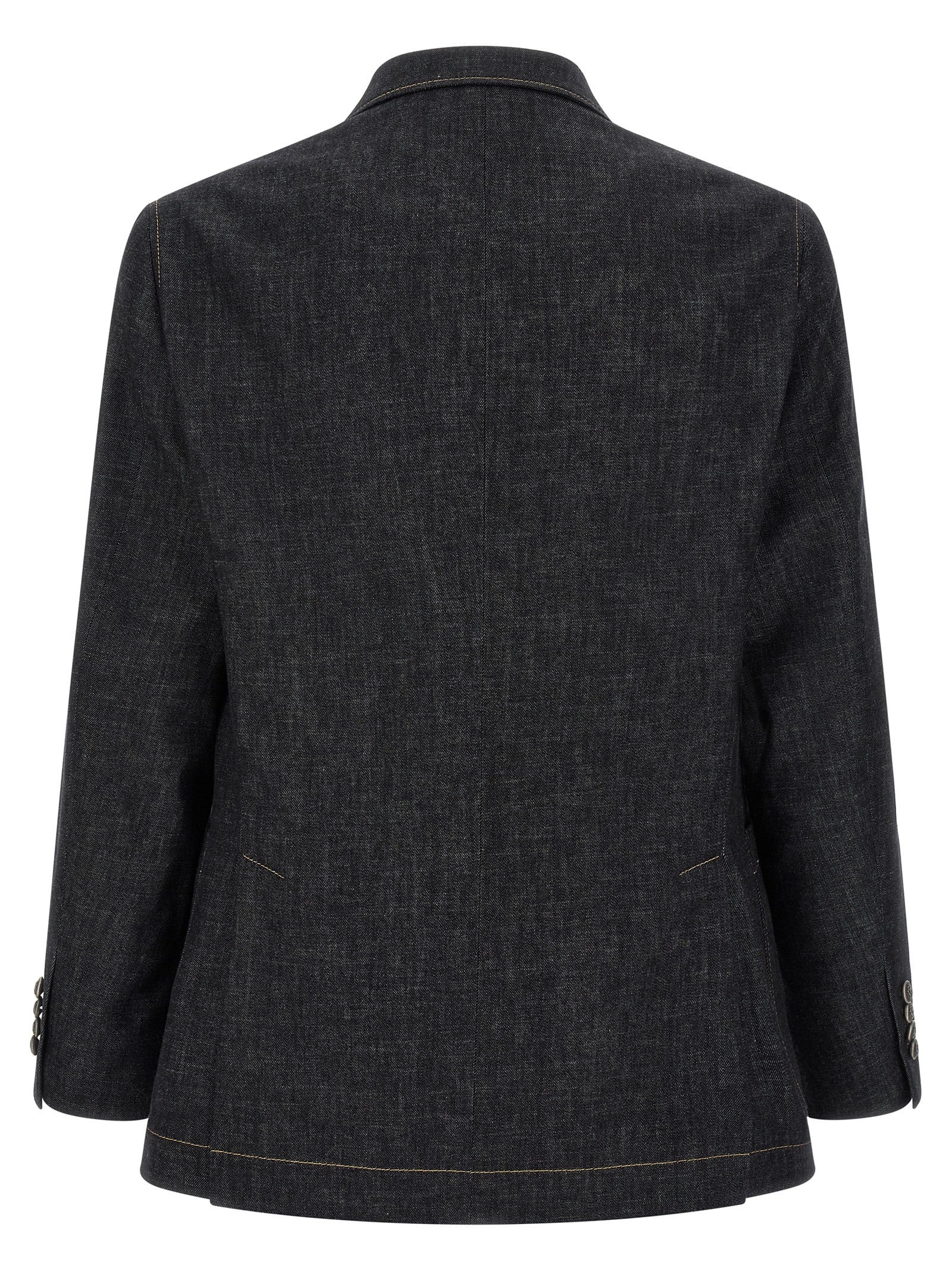 Brunello Cucinelli Blue Cotton Blazer