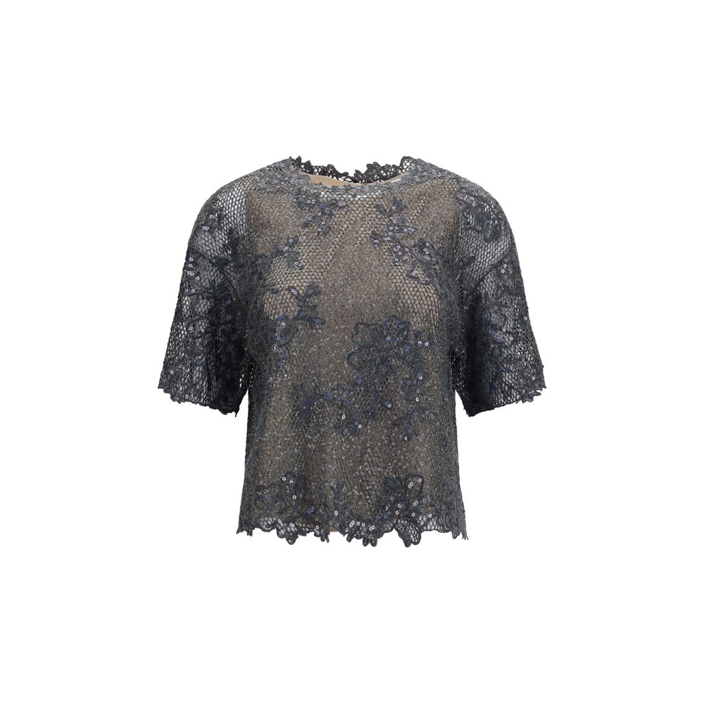 Brunello Cucinelli Gray Mohair Shirt