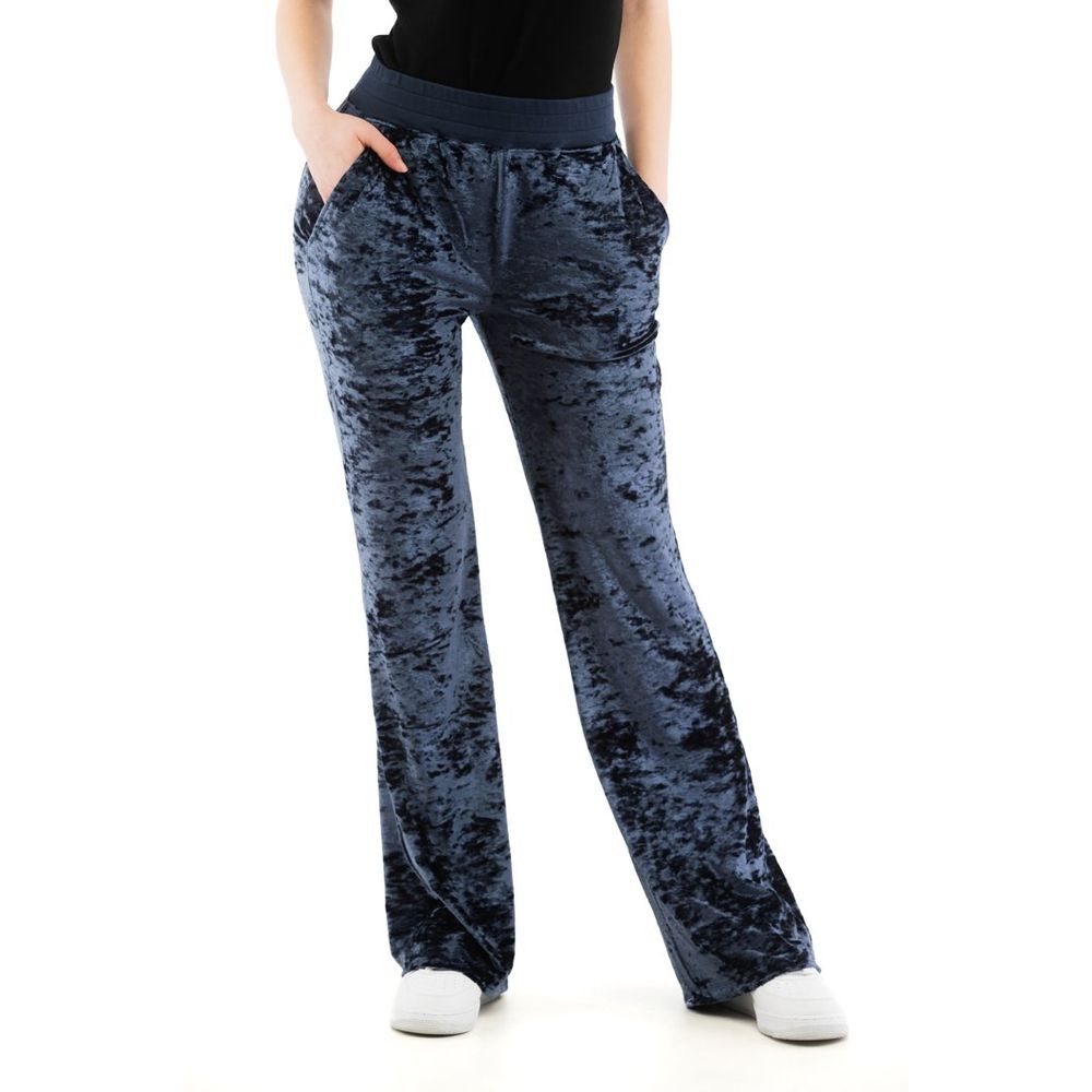 Moschino Blue Polyester Casual Pants