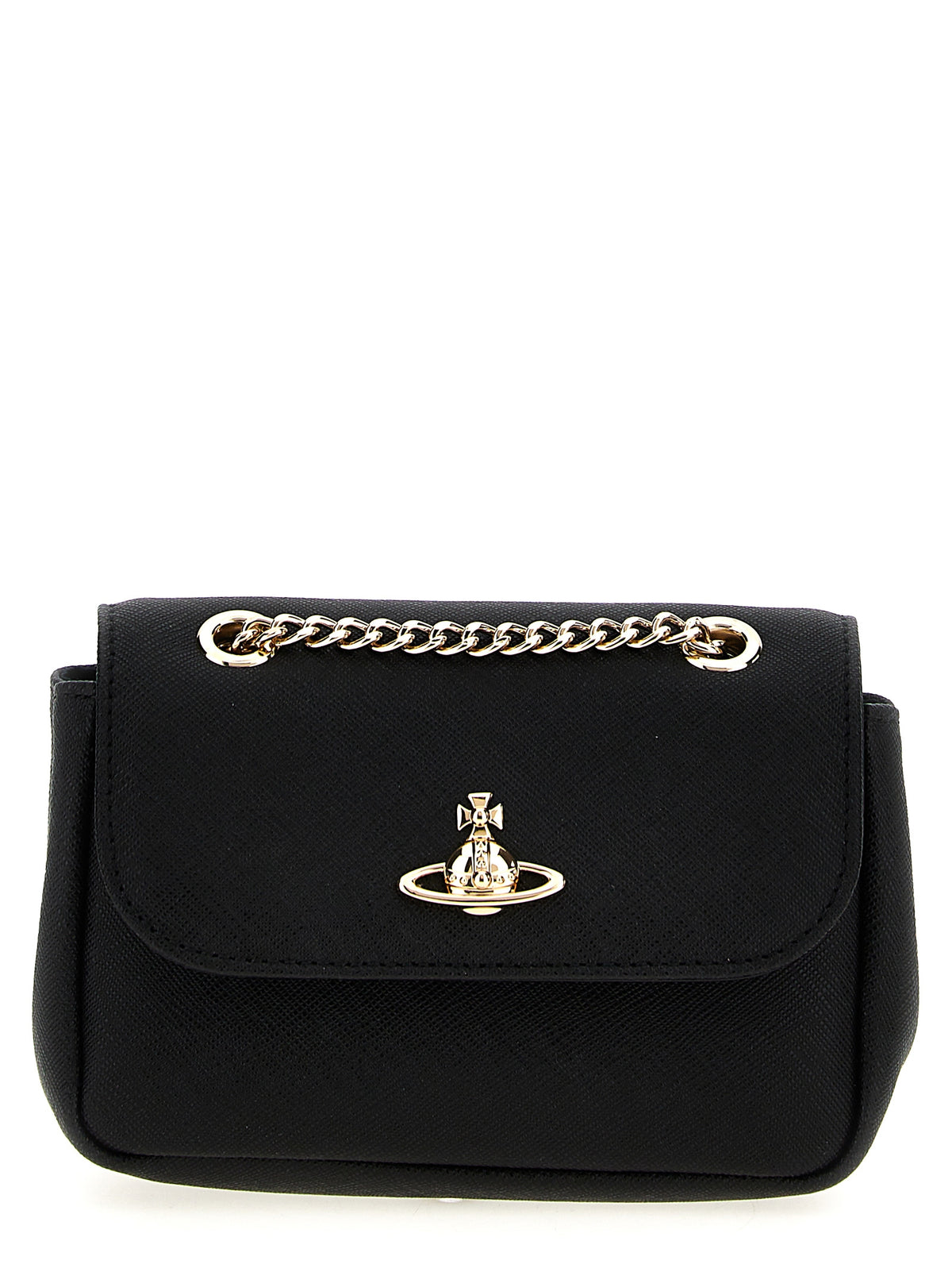 Vivienne Westwood Black Cowhide Crossbody Bag