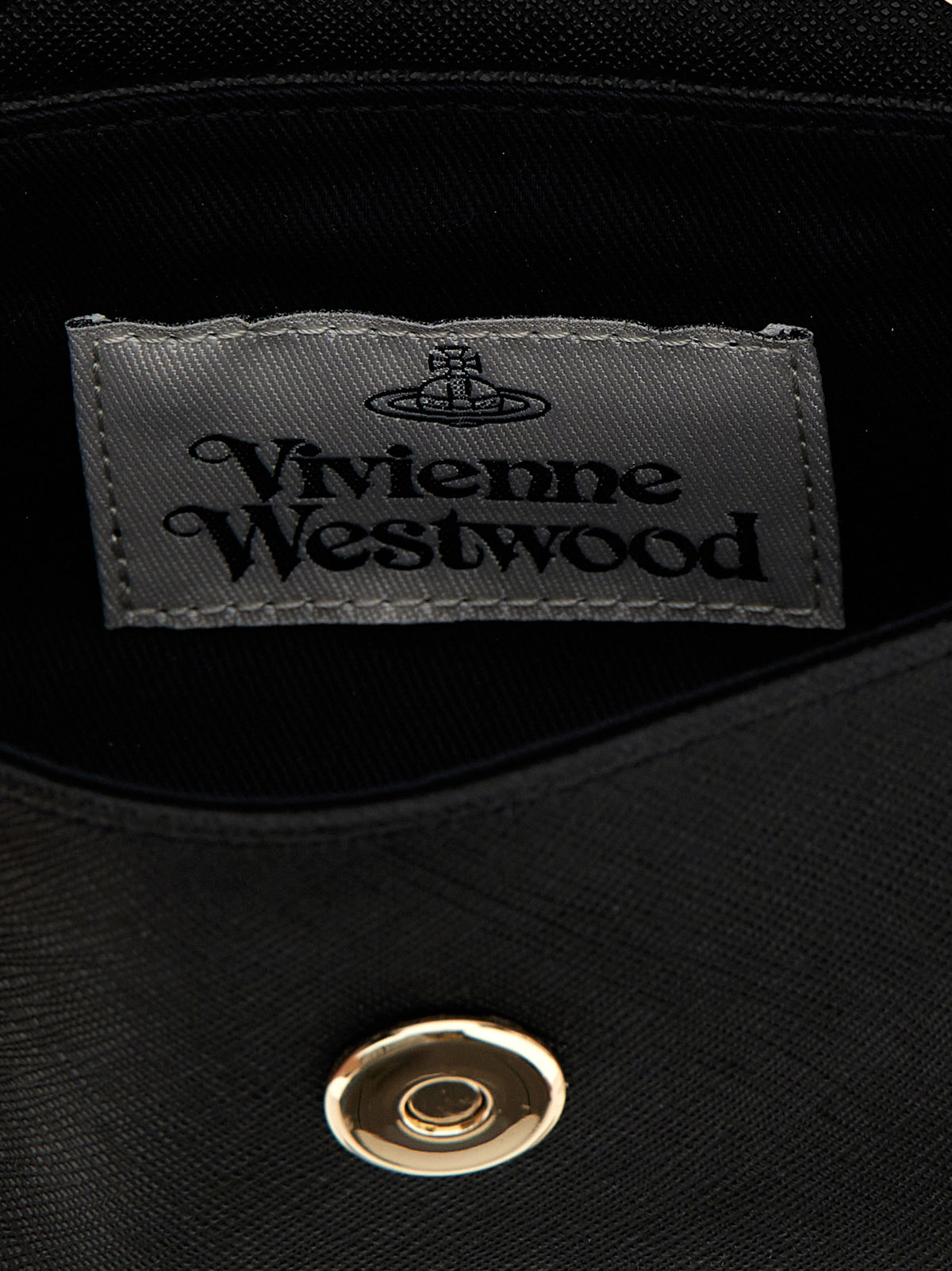 Vivienne Westwood Black Cowhide Crossbody Bag