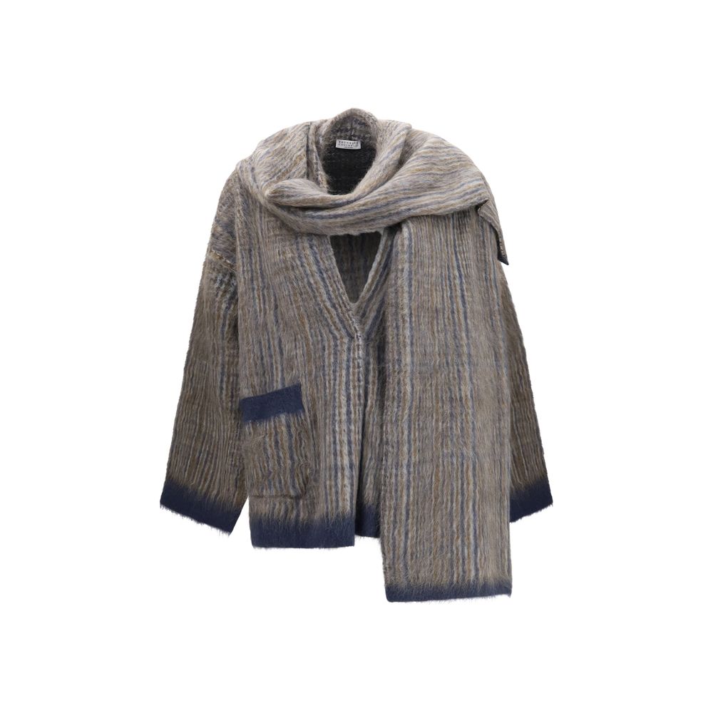 Brunello Cucinelli Gray Full-Length Jackets