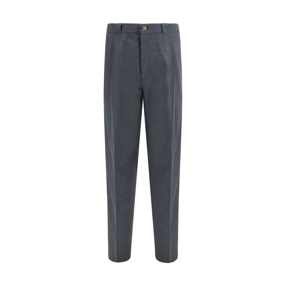 Brunello Cucinelli Gray Wool Oves Aries Dress Pants