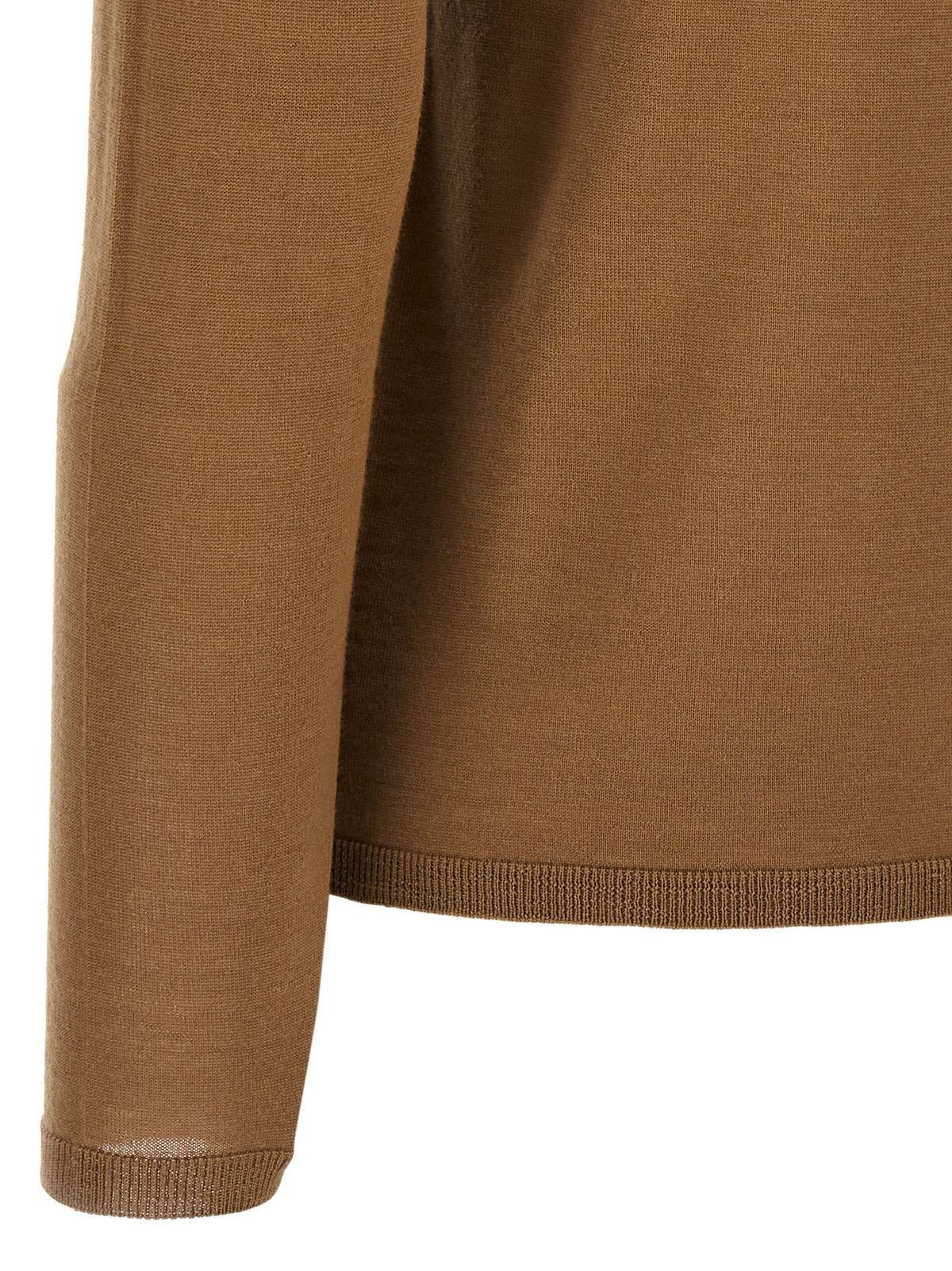 Max Mara Beige Virgin Wool Cardigan