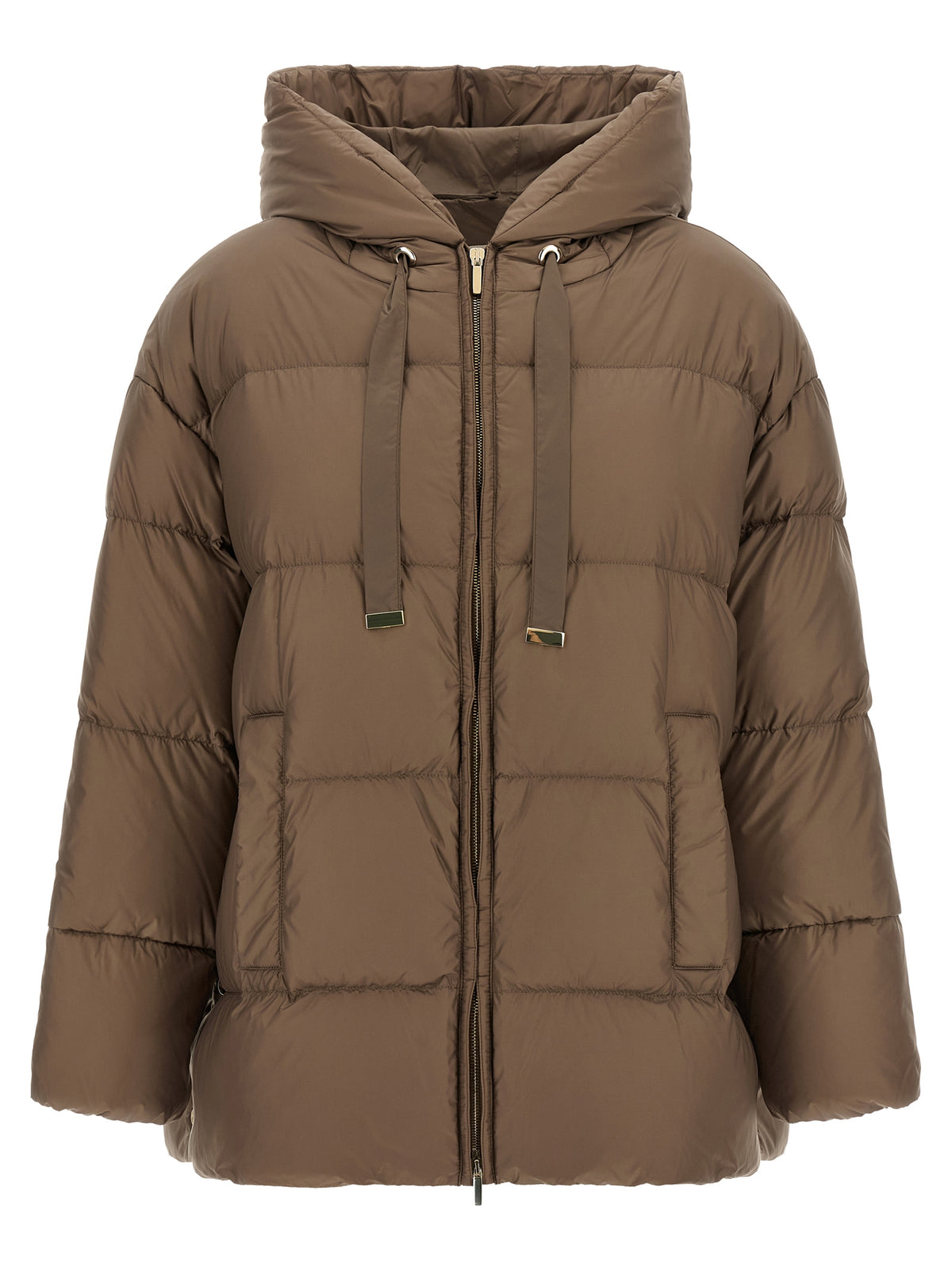 Max Mara Brown Polyamide Full-Length Jacket
