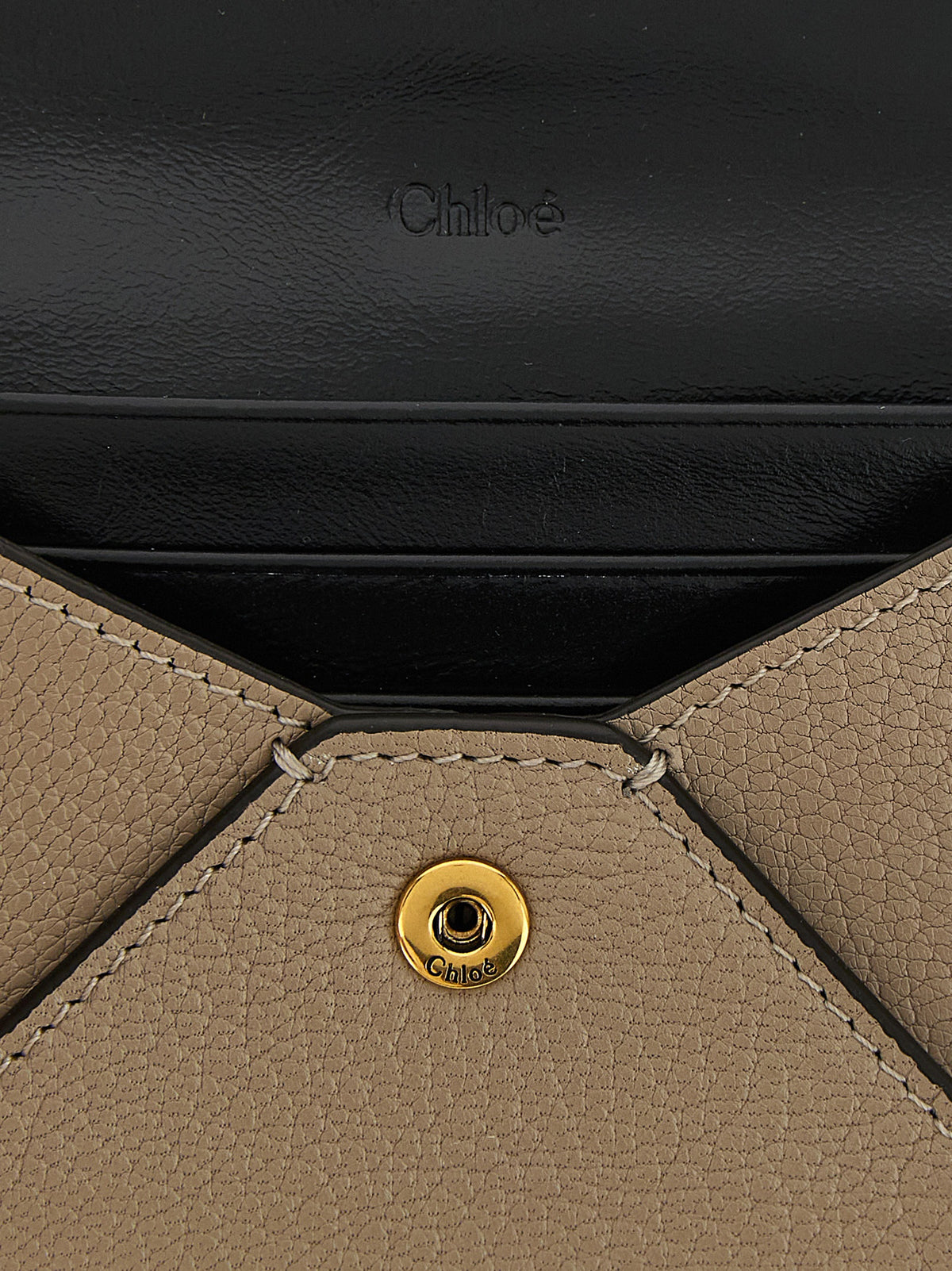 Chloé Beige Goatskin Cardholder