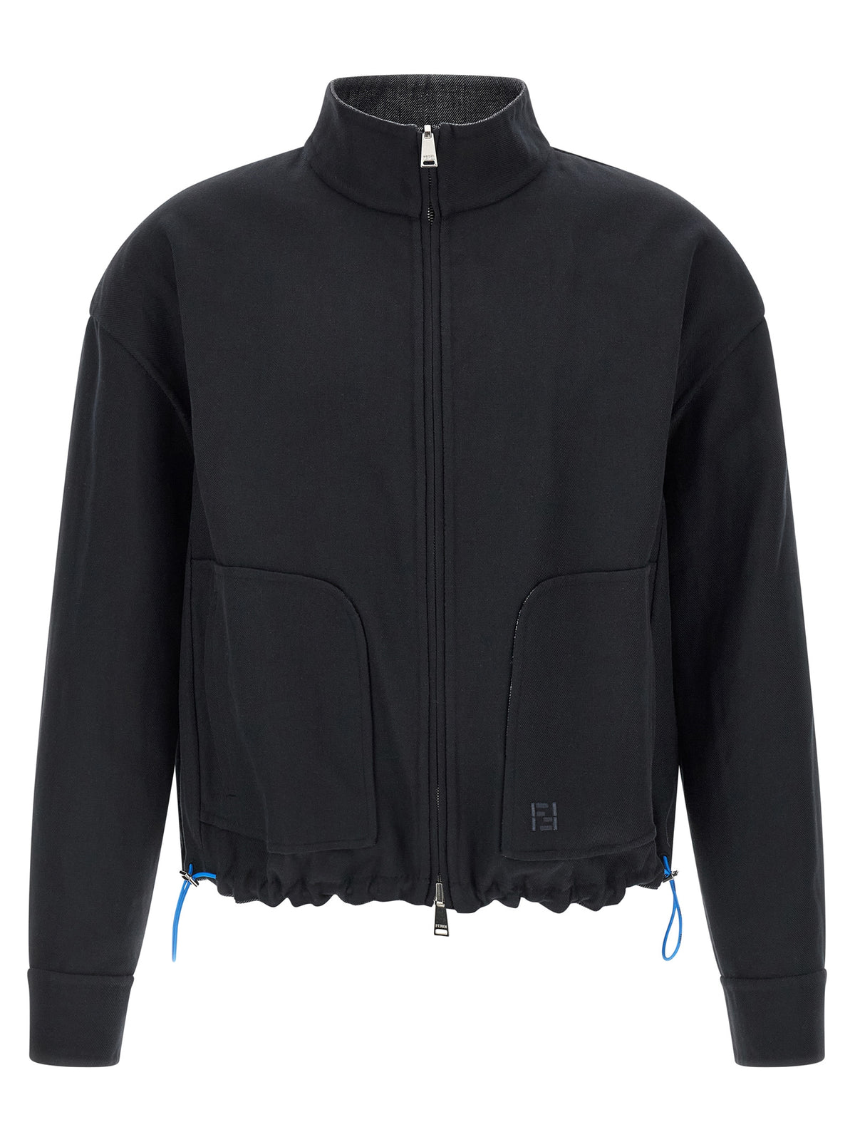 Fendi Blue Linen Denim Jacket