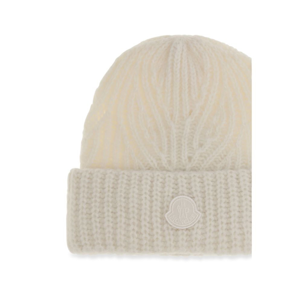 Moncler Beige Wool Oves Aries Beanie