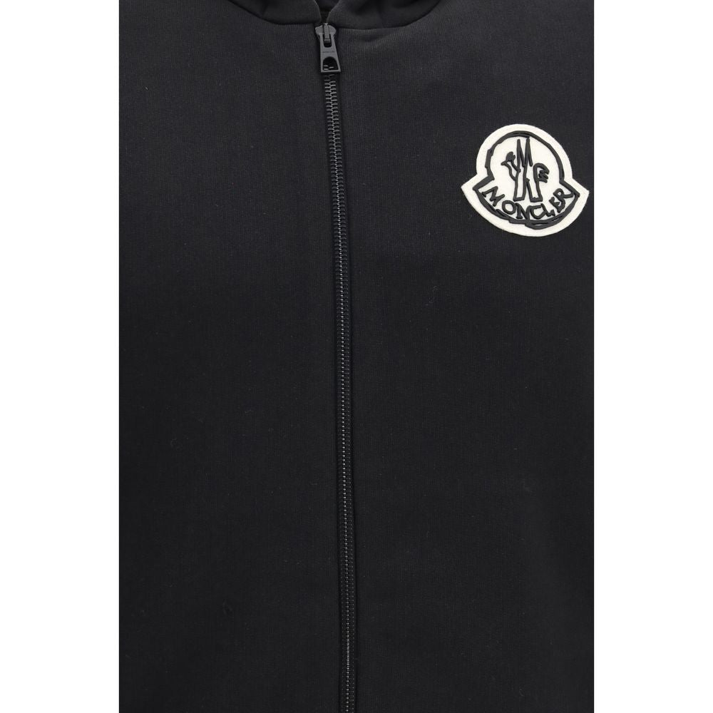 Moncler Black Cotton Sweatshirt
