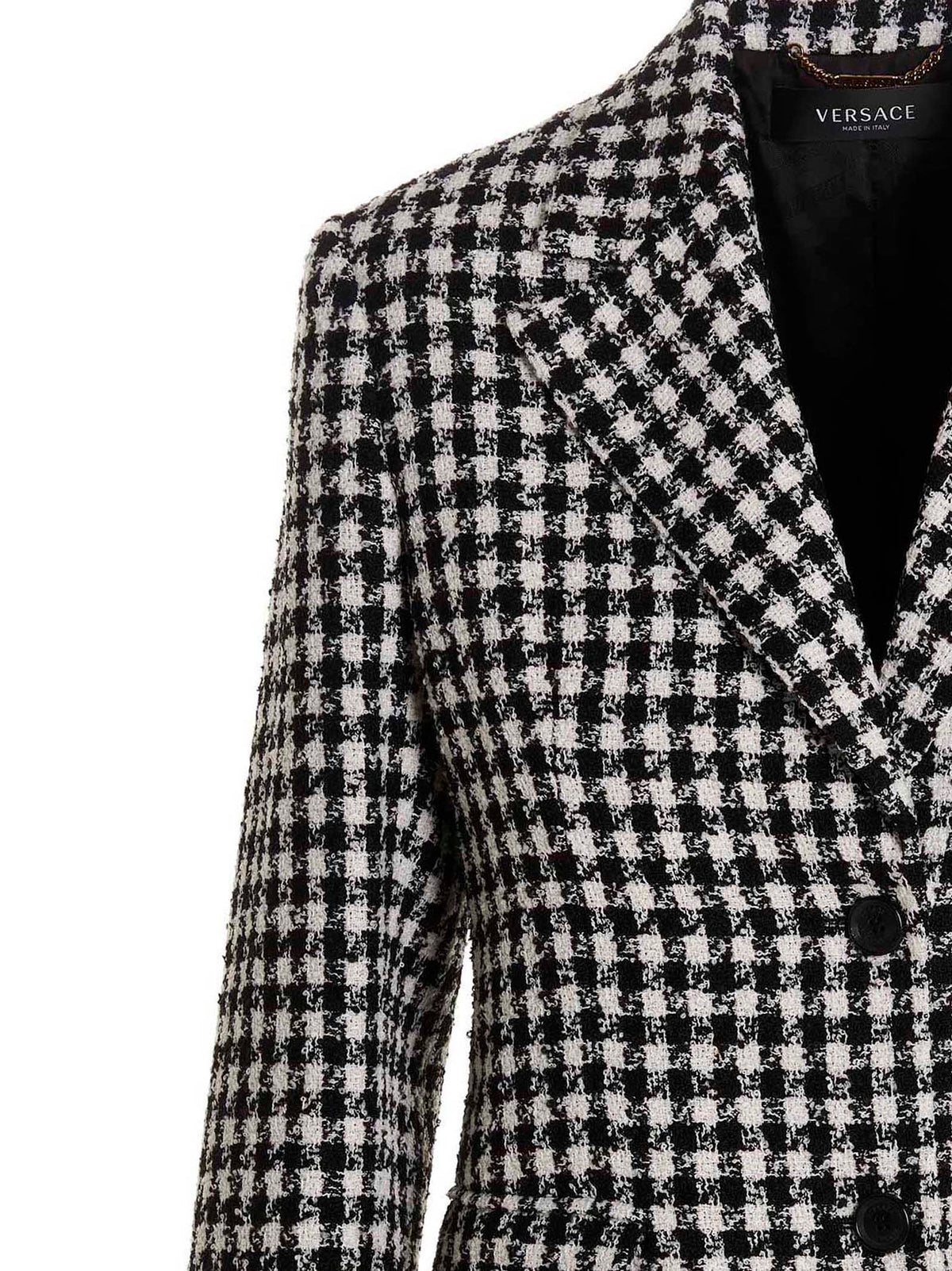 Versace Bicolor Virgin Wool Blazer