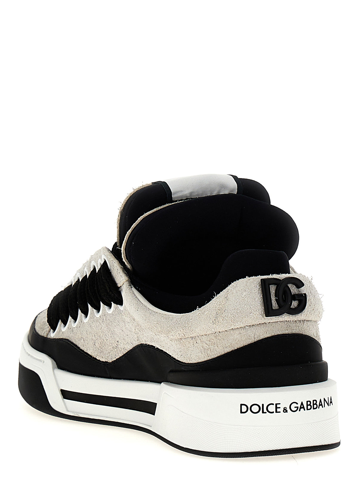 Dolce & Gabbana Bicolor Leather Athletic Sneakers