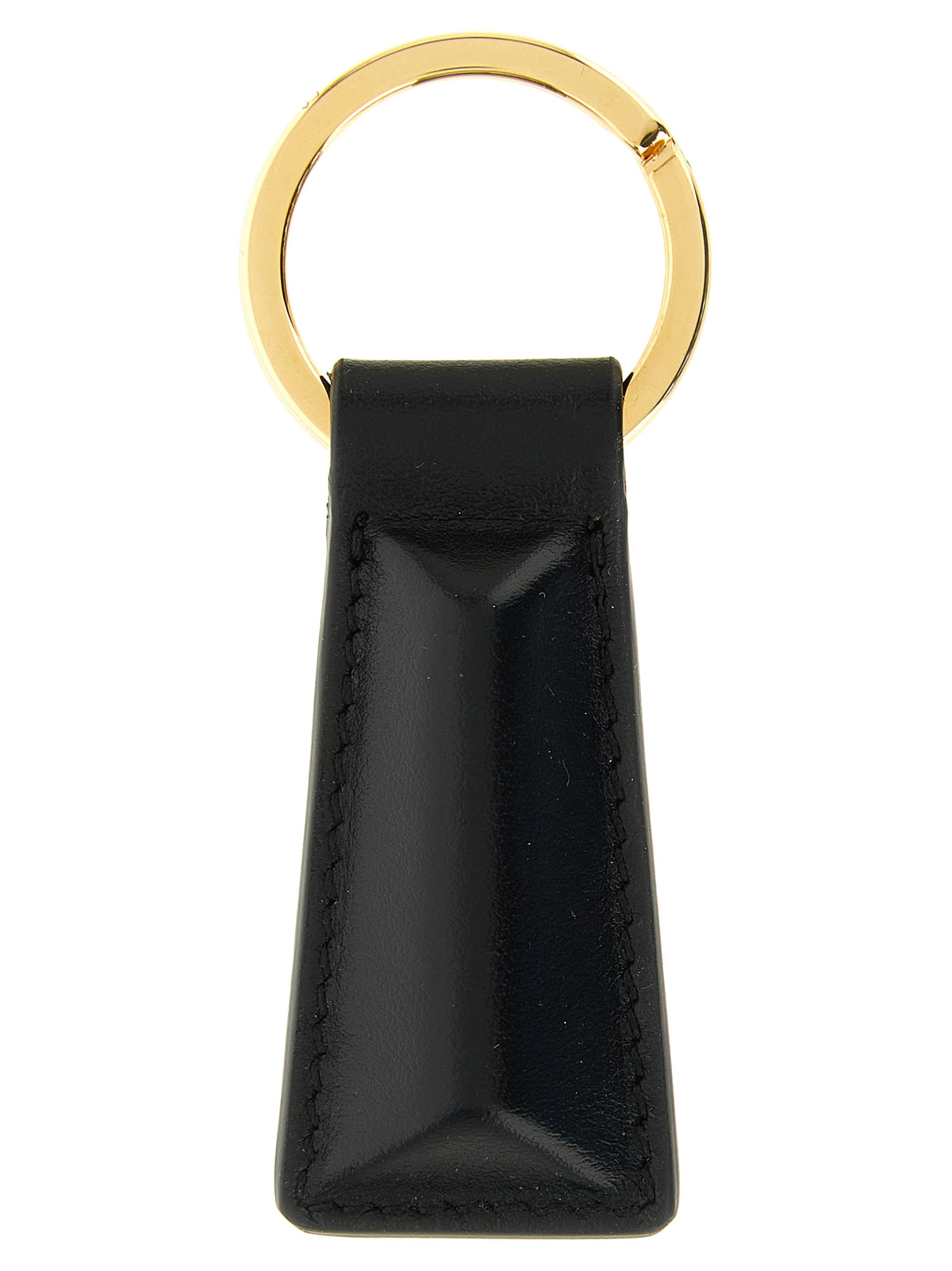 Jil Sander Black Calfskin Keychain